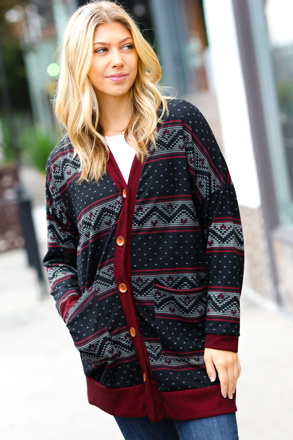 All Class Button Up Cardigan