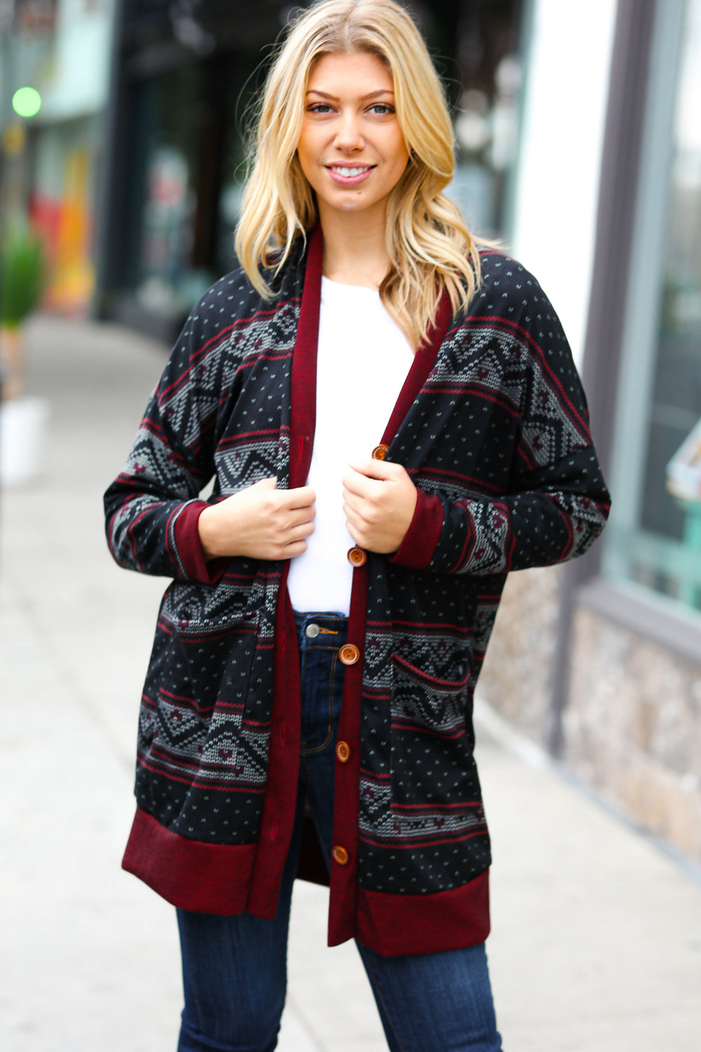 All Class Button Up Cardigan