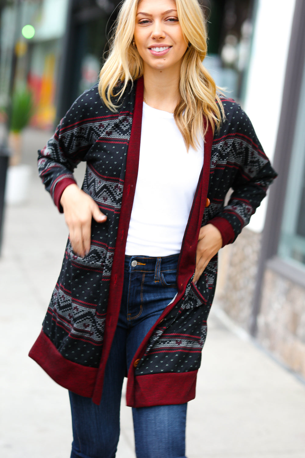 All Class Button Up Cardigan