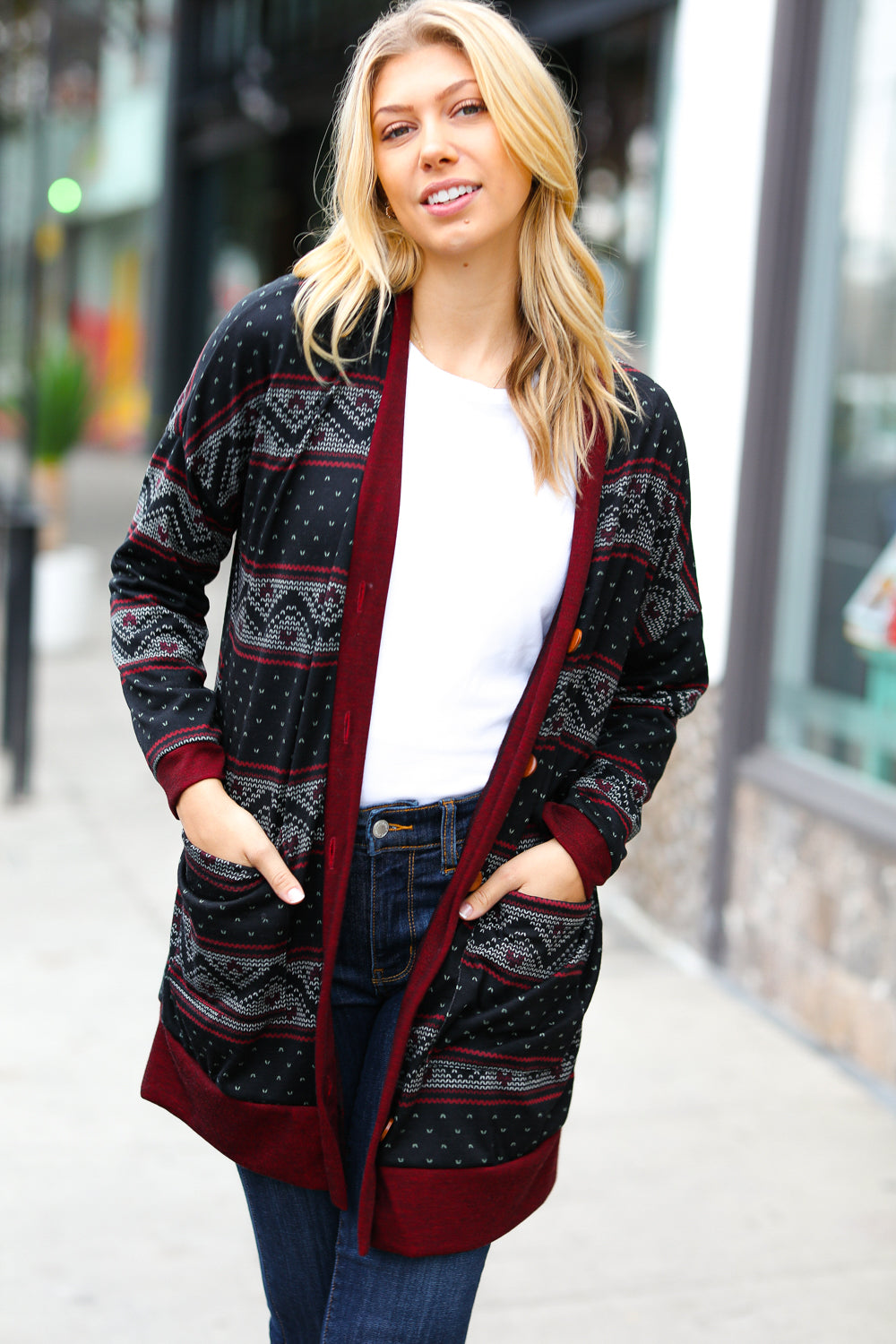 All Class Button Up Cardigan