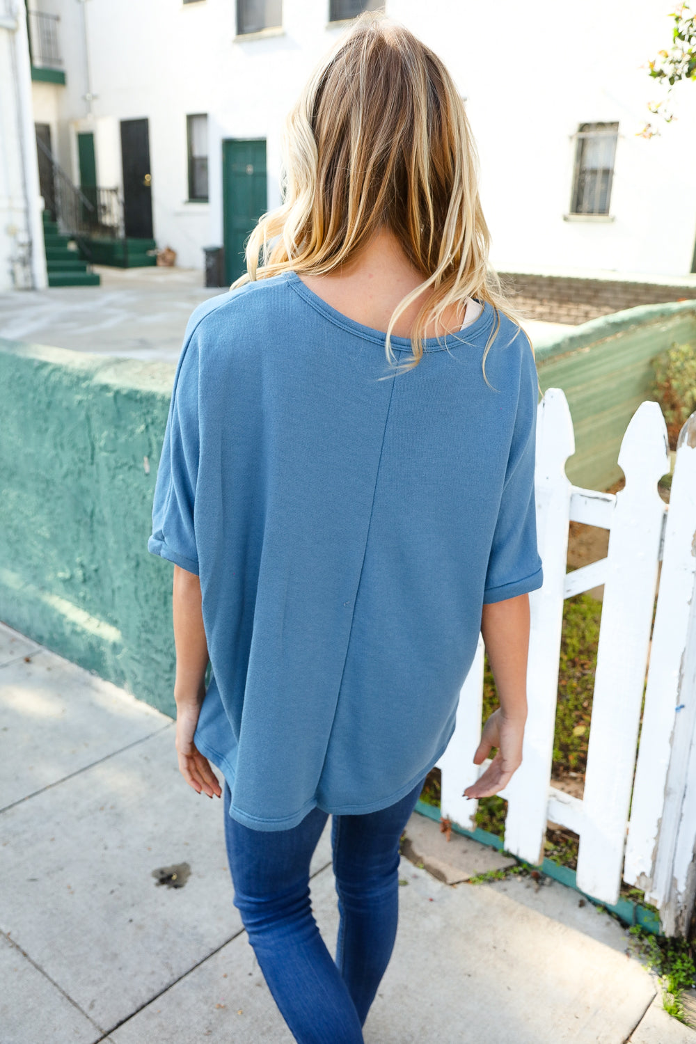 Casual Living Cotton Dolman French Terry Pullover