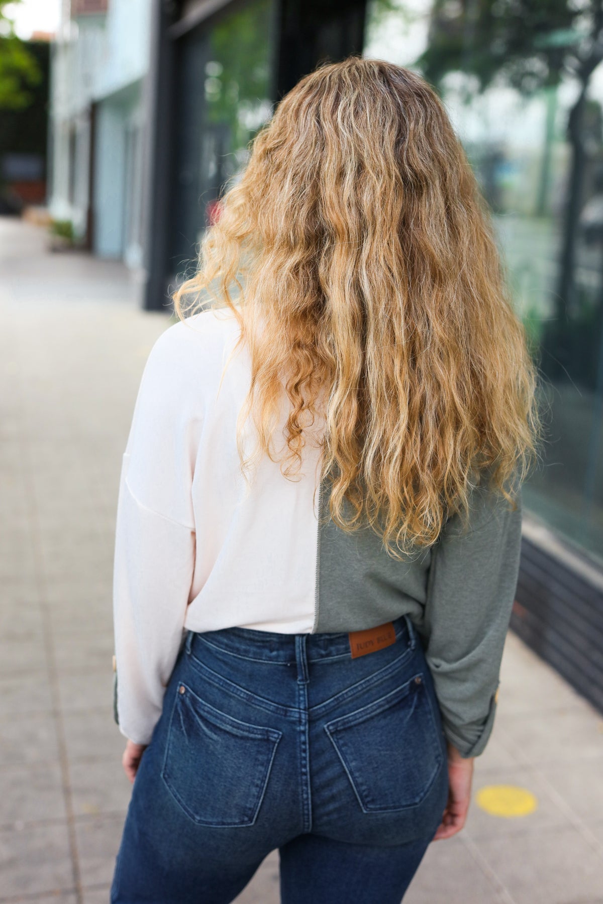 Start Your Day Half & Half Top • Green