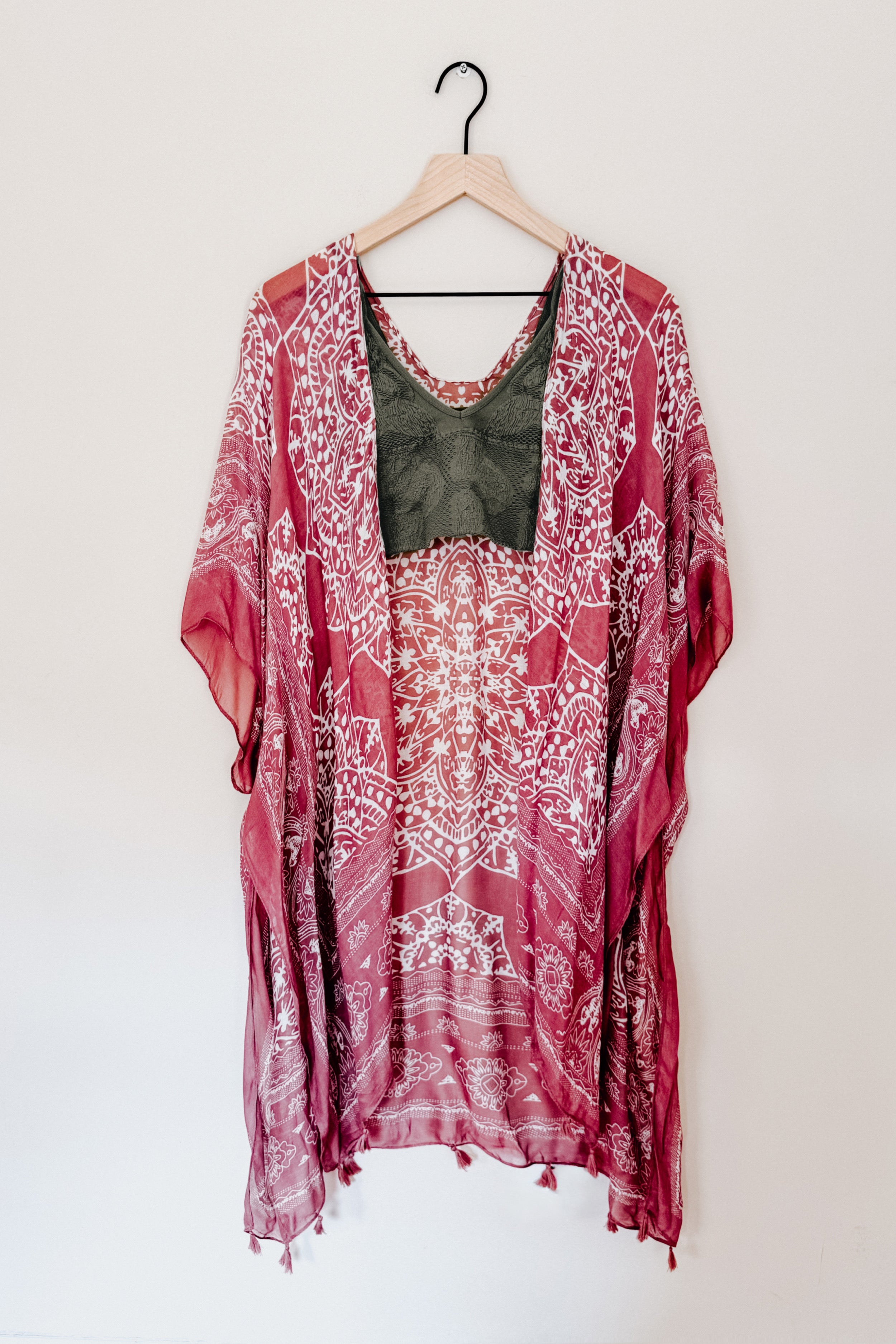 Took My Love Tassel Bohemian Layering Piece • Rose