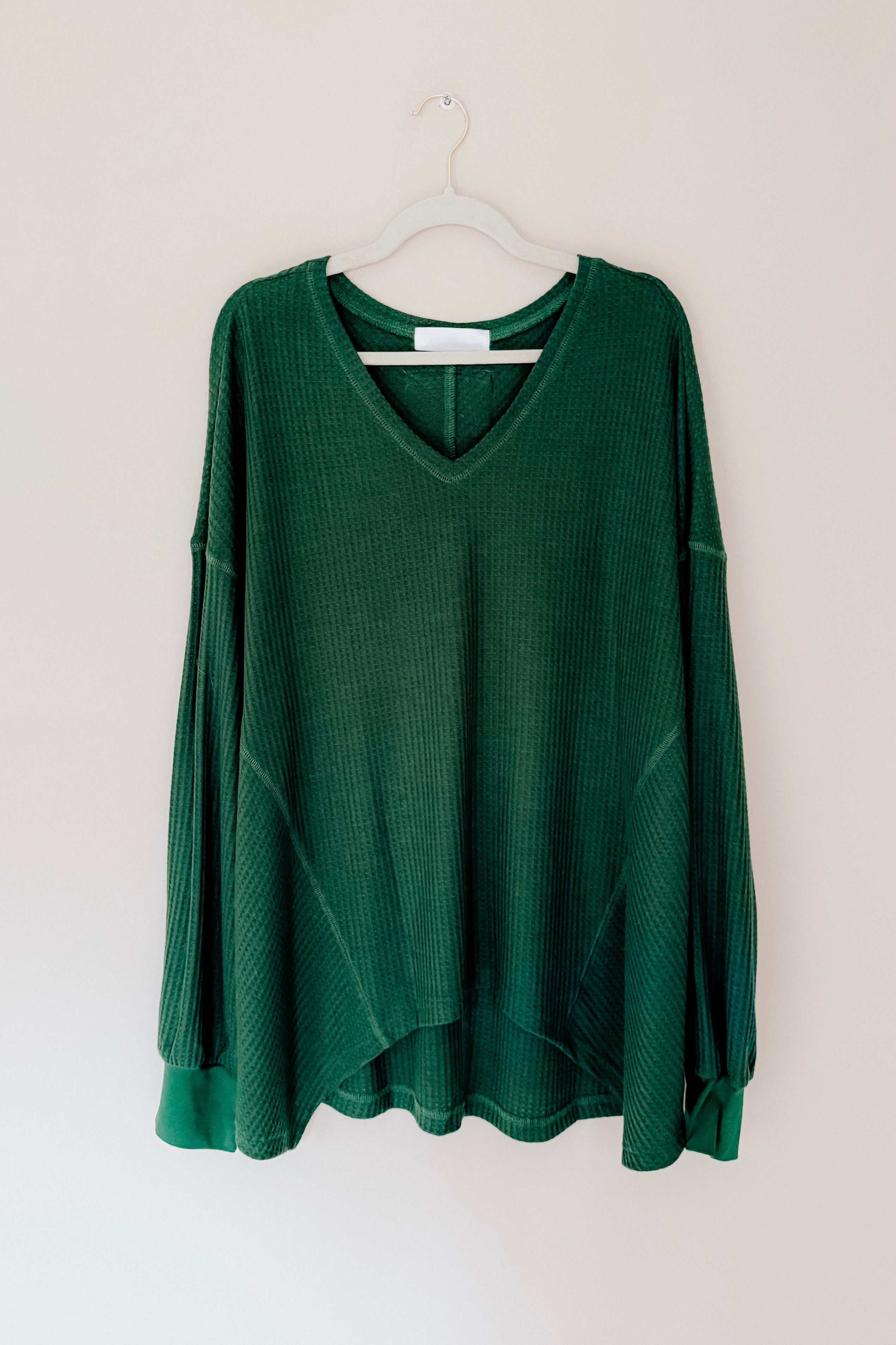 Good Things Are Coming V-Neck Top • Green