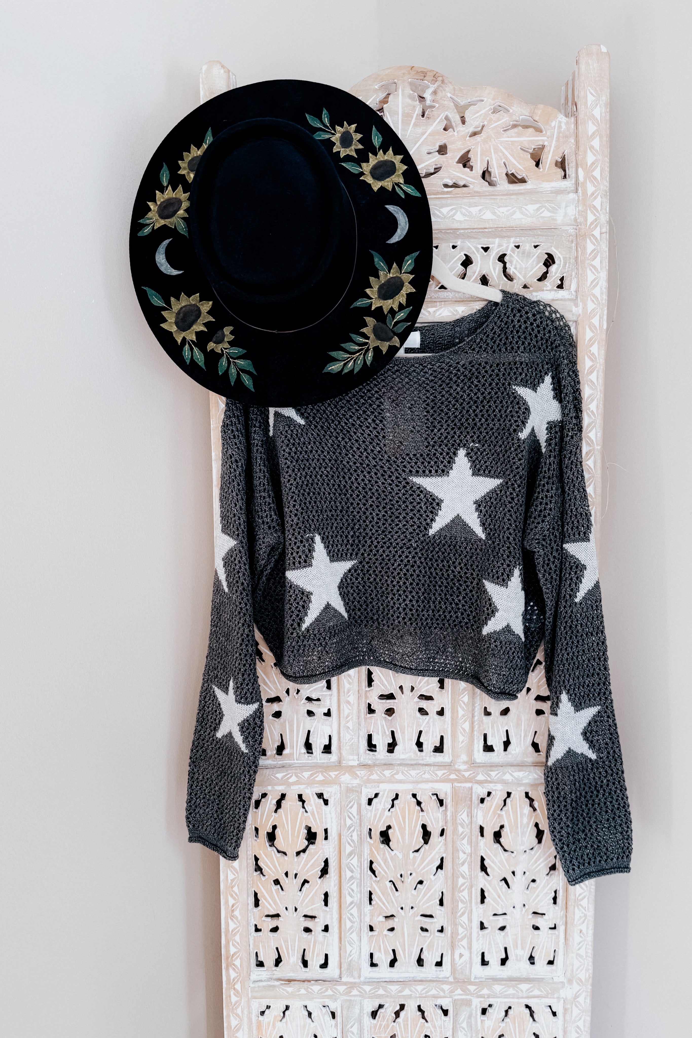 Seeing Stars Mesh Sweater Top