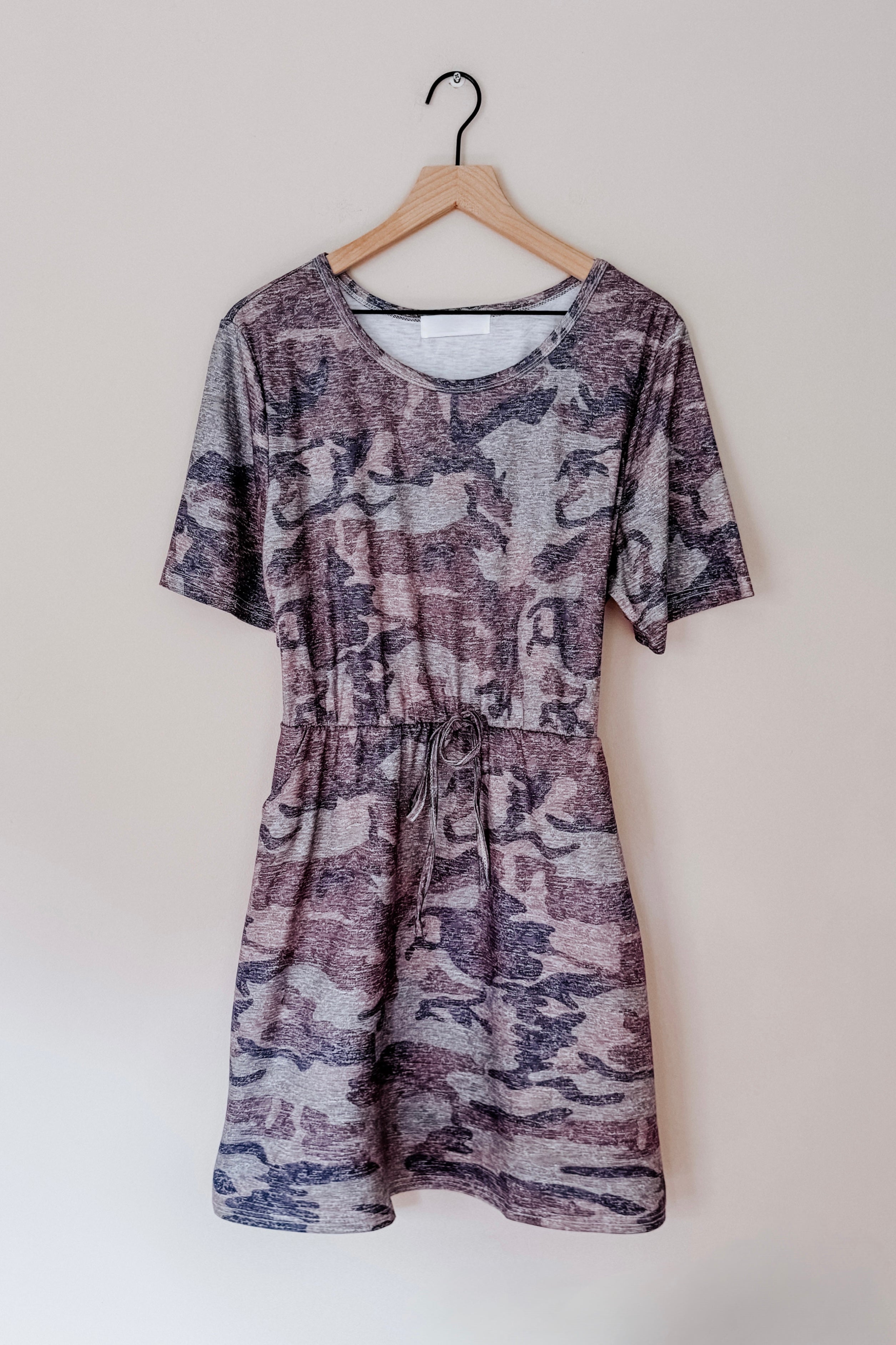 This Is Why Vintage Camo Print Dress