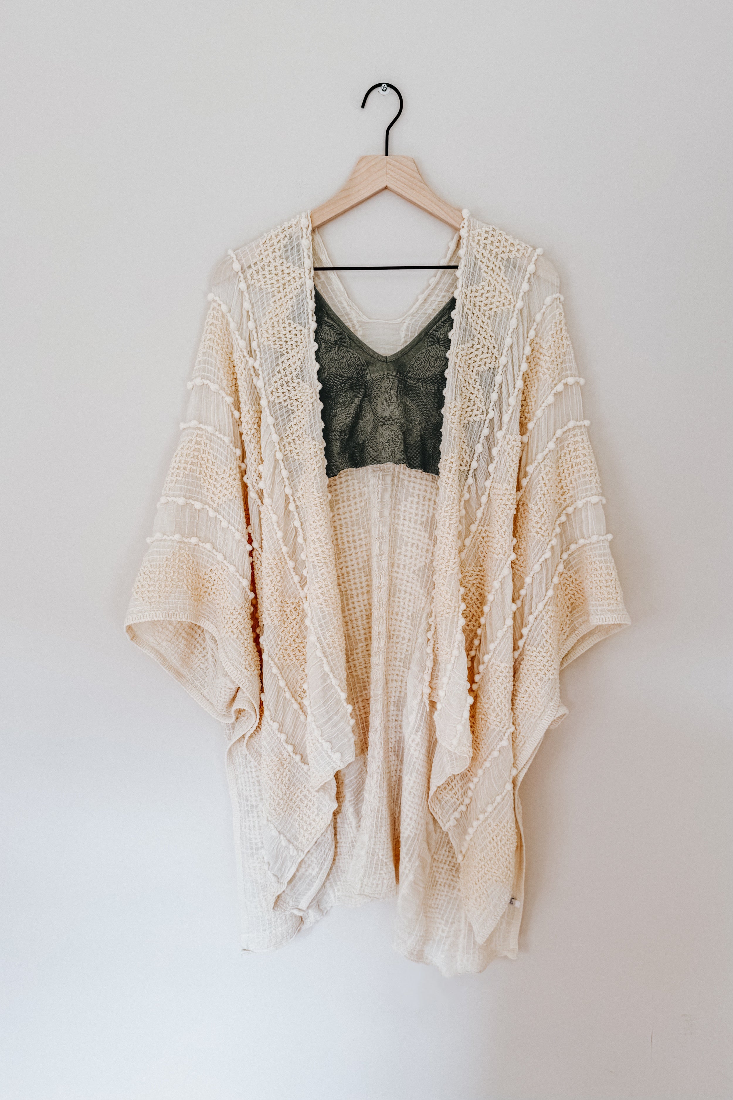 Zoya Zig Zag Embroidered Layering Piece • Ivory