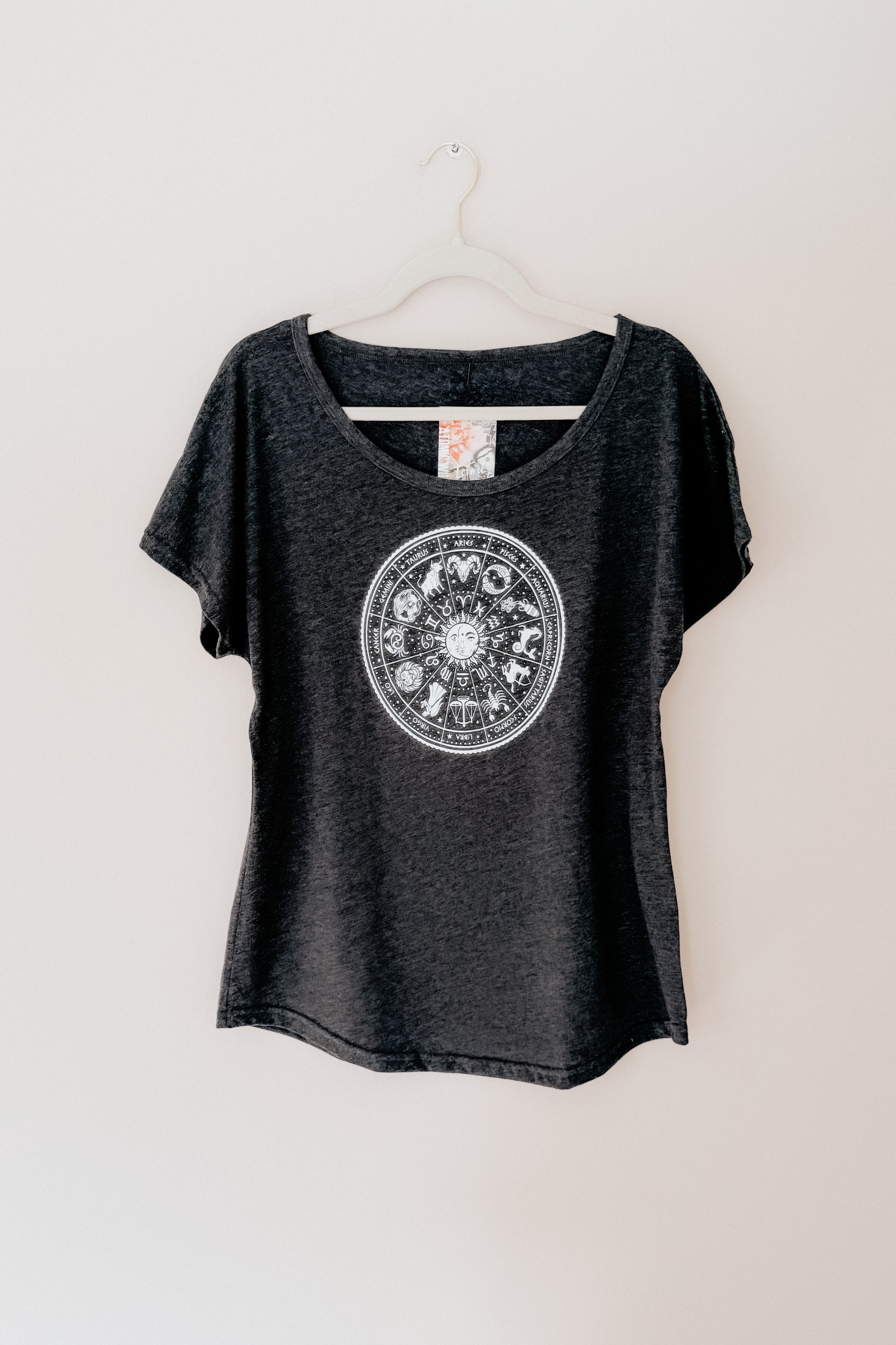 Zodiac Vibes Slouchy Top • Charcoal