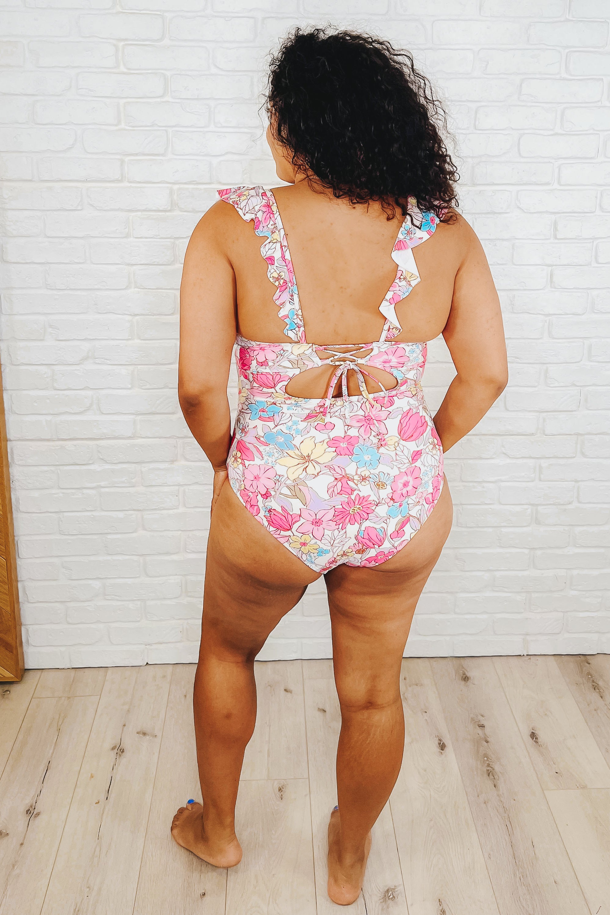 Naples Floral Ruched Swimsuit