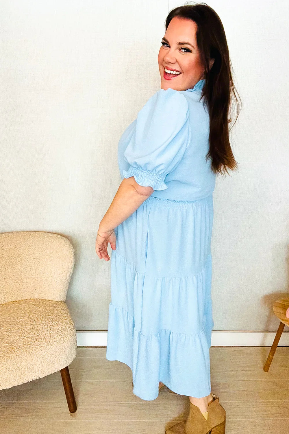 Lesson Learned Frill Tiered Maxi Dress