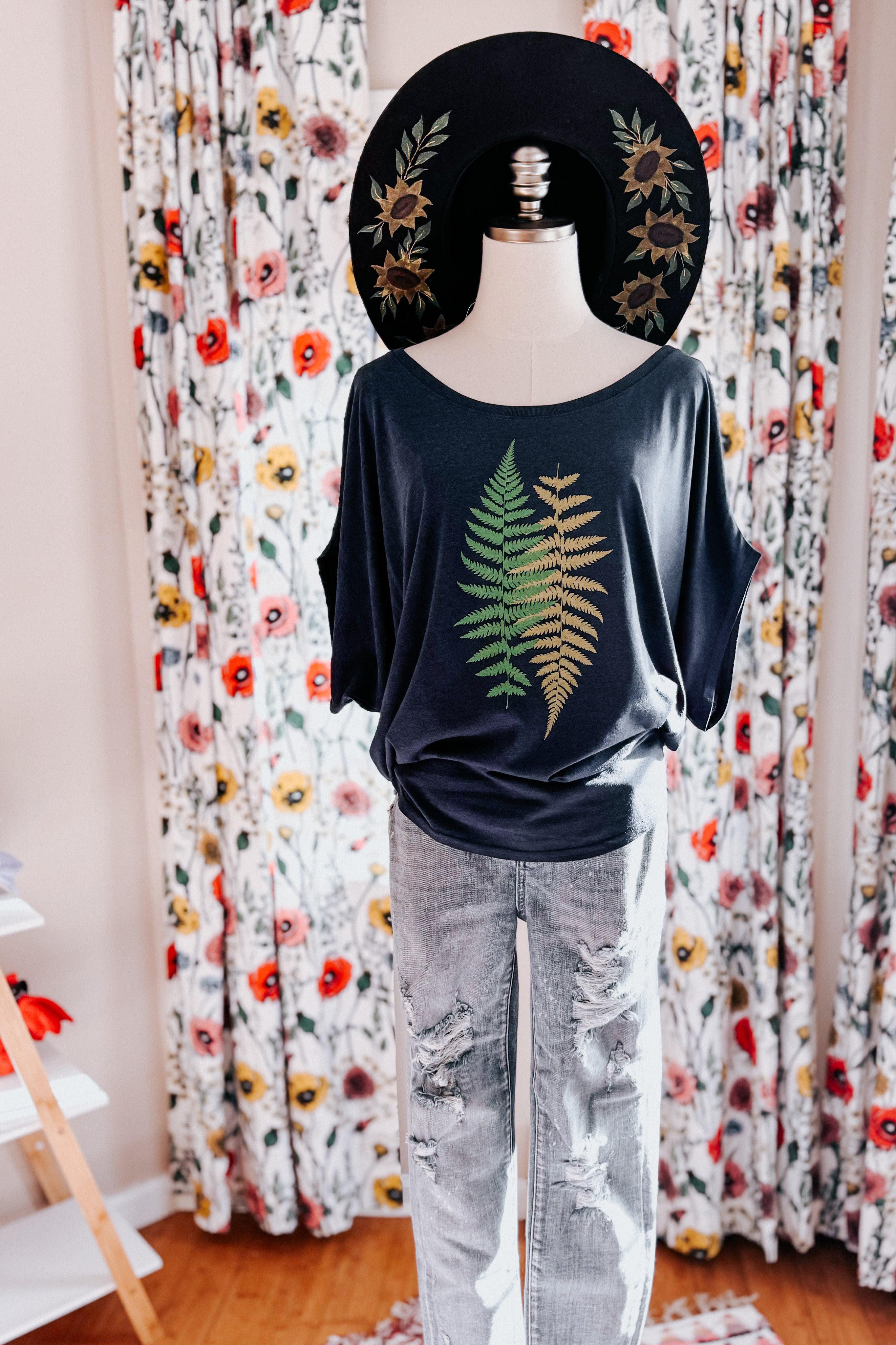 With The Ferns Bamboo Dolman Top