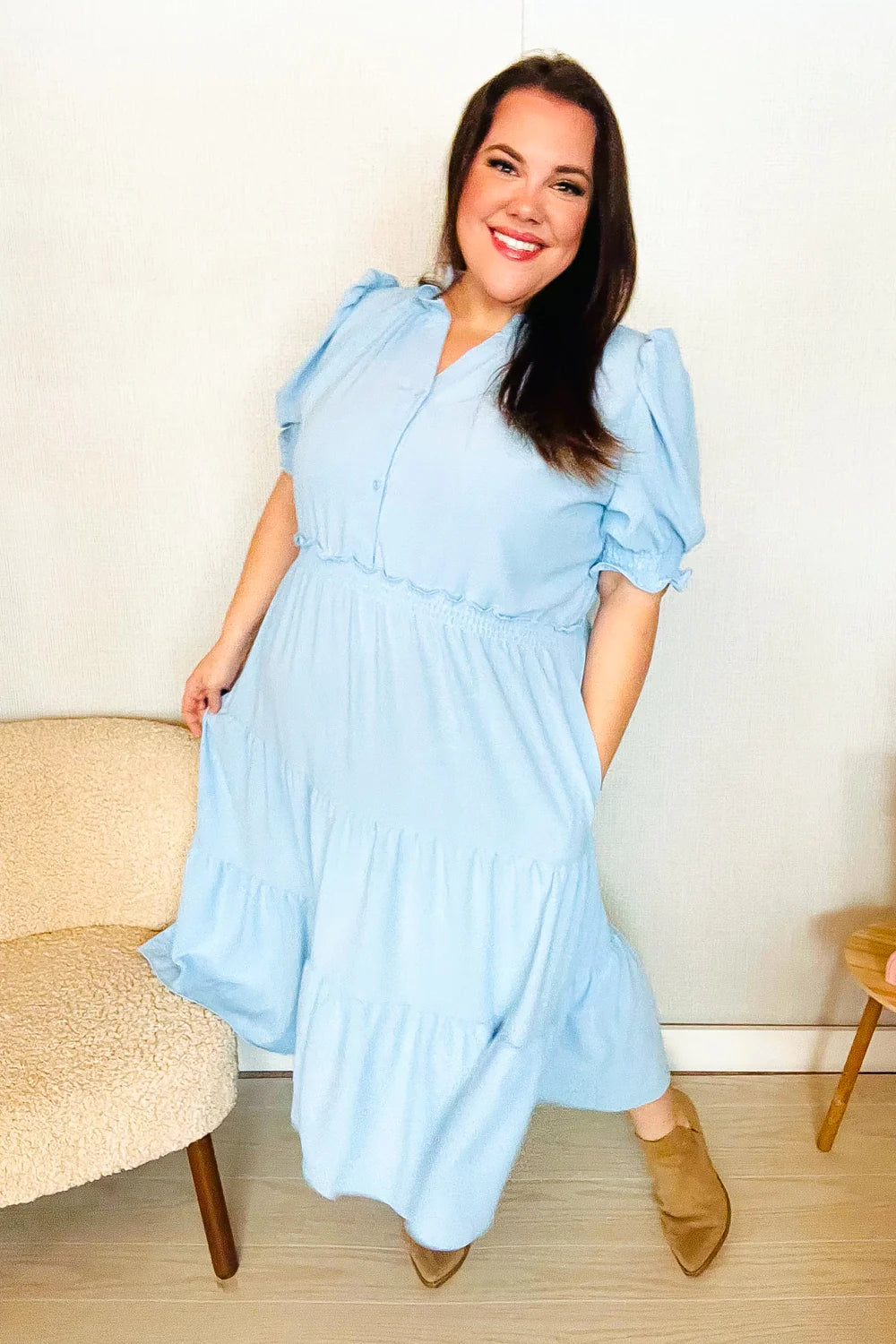 Lesson Learned Frill Tiered Maxi Dress