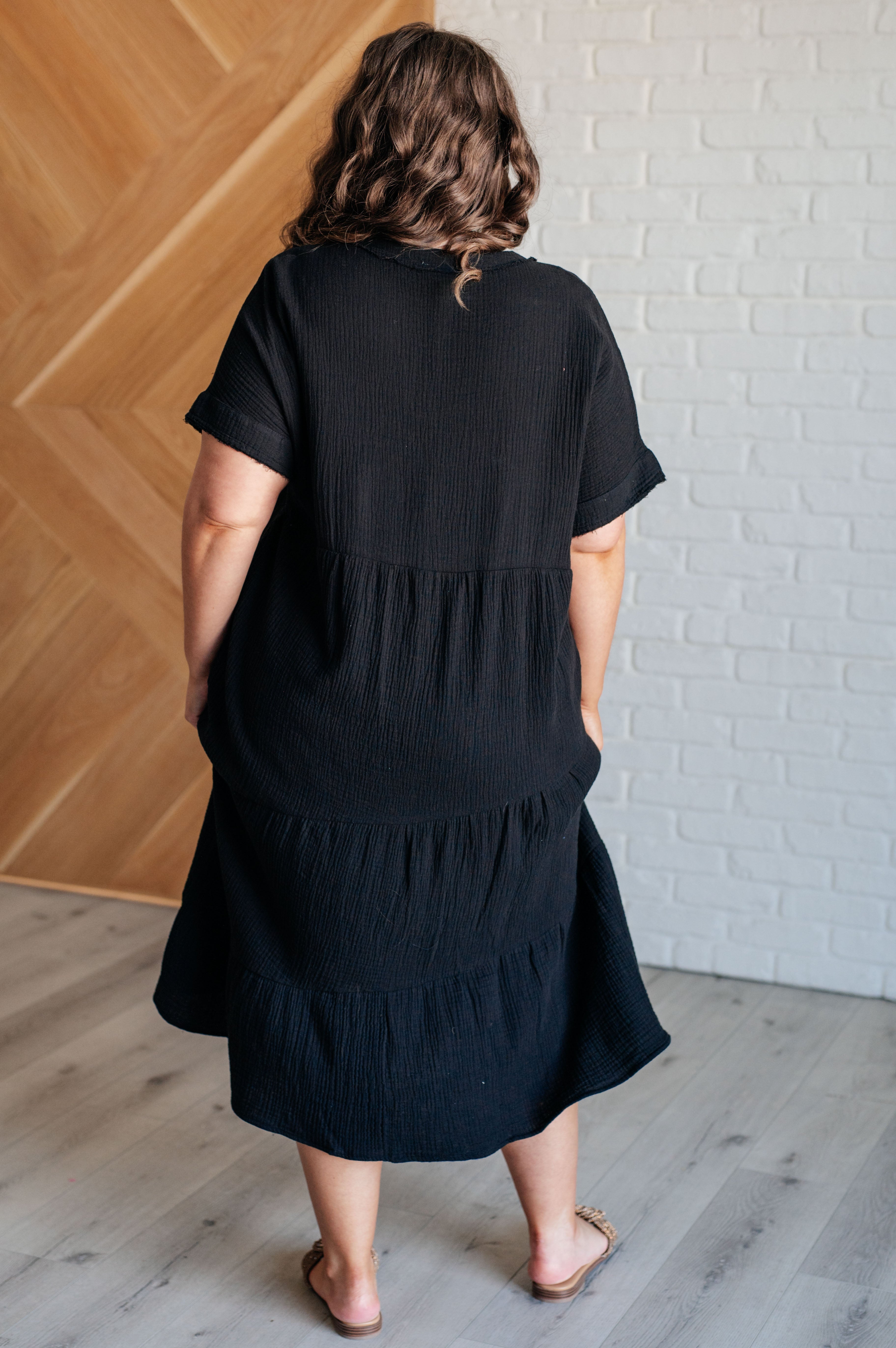 Always Learning Dolman Sleeve Dress • Black