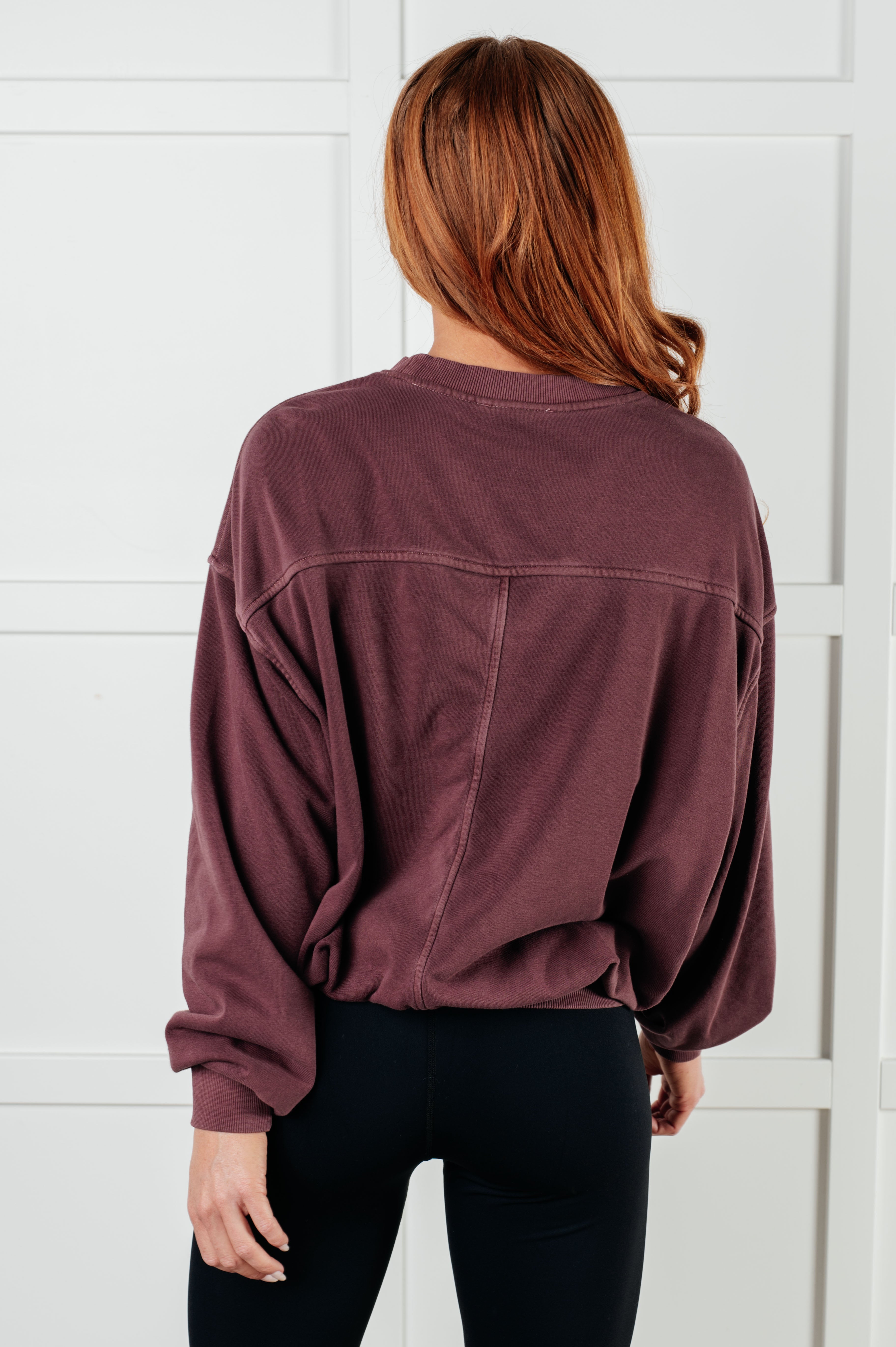 Beyond the Basics Pullover • Eggplant