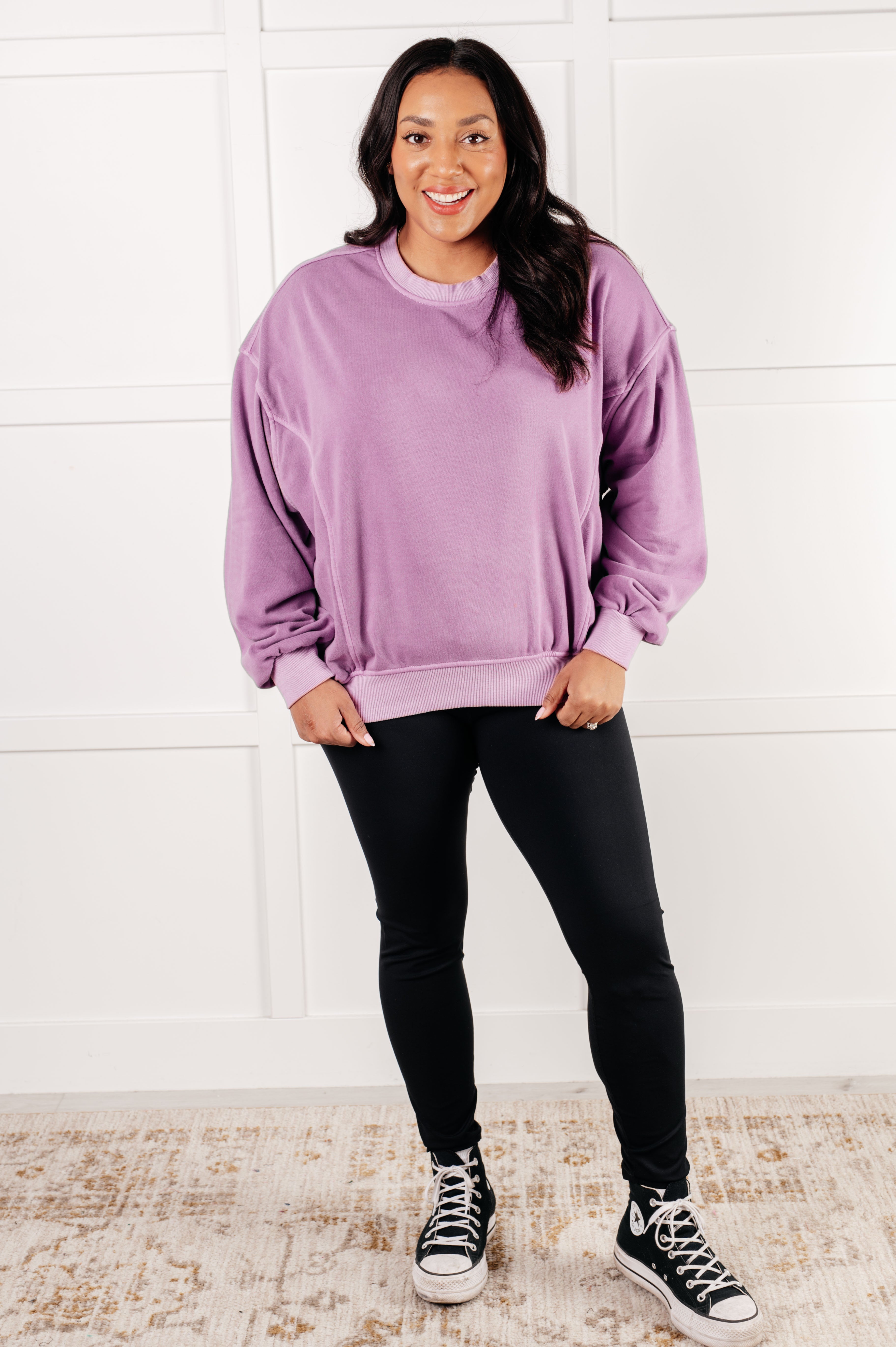 Beyond the Basics Pullover • Violet