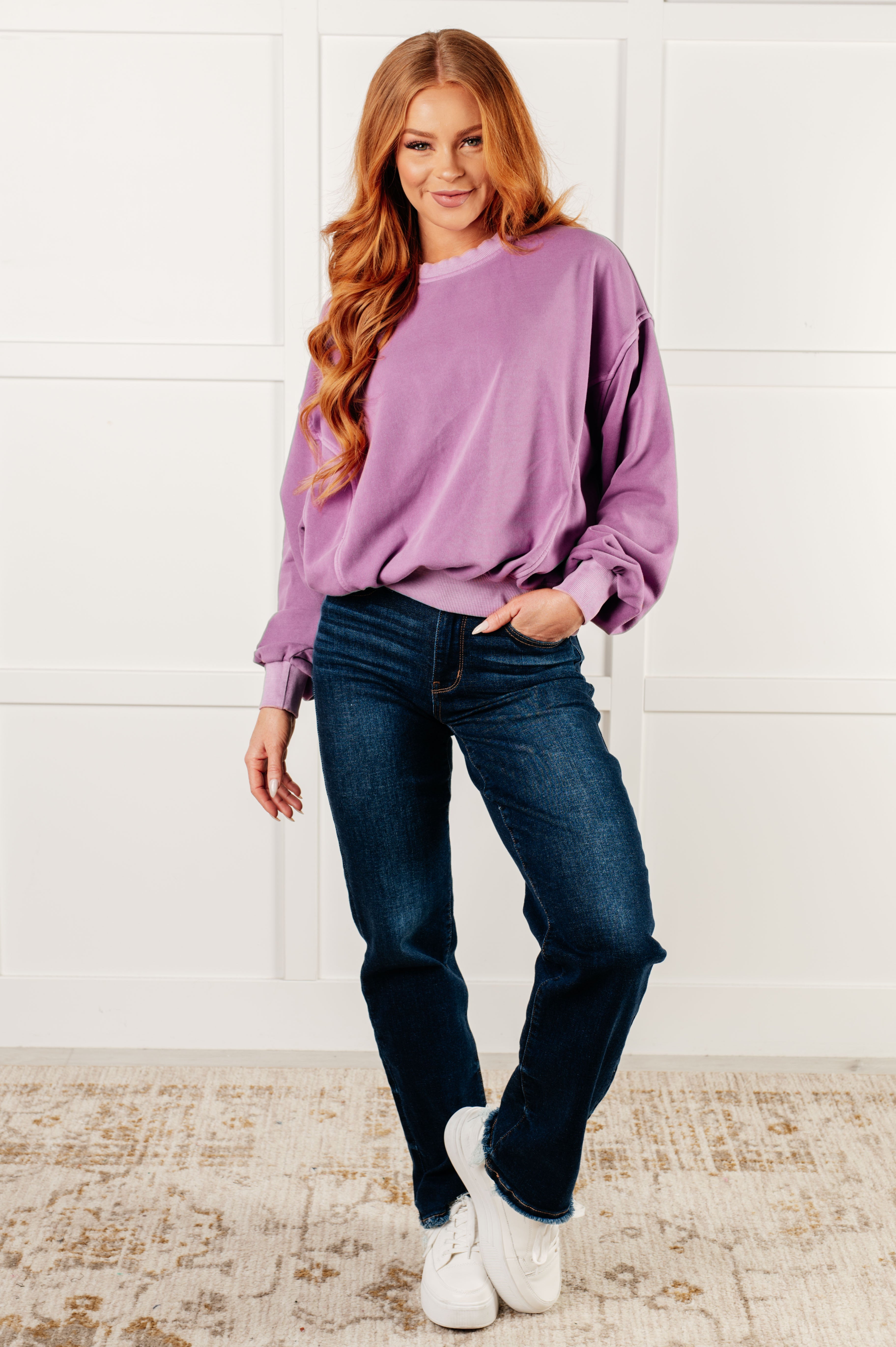 Beyond the Basics Pullover • Violet