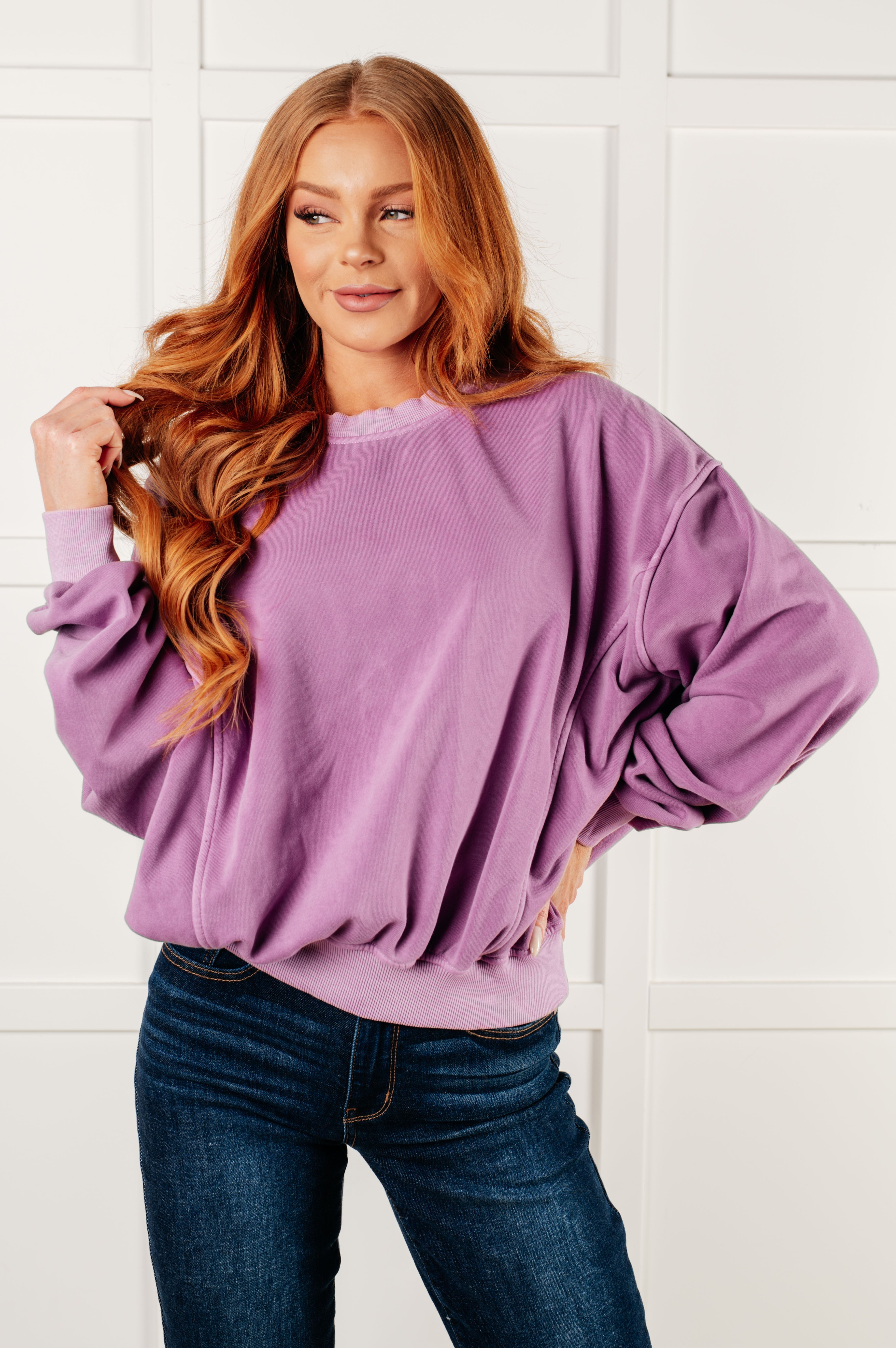 Beyond the Basics Pullover • Violet