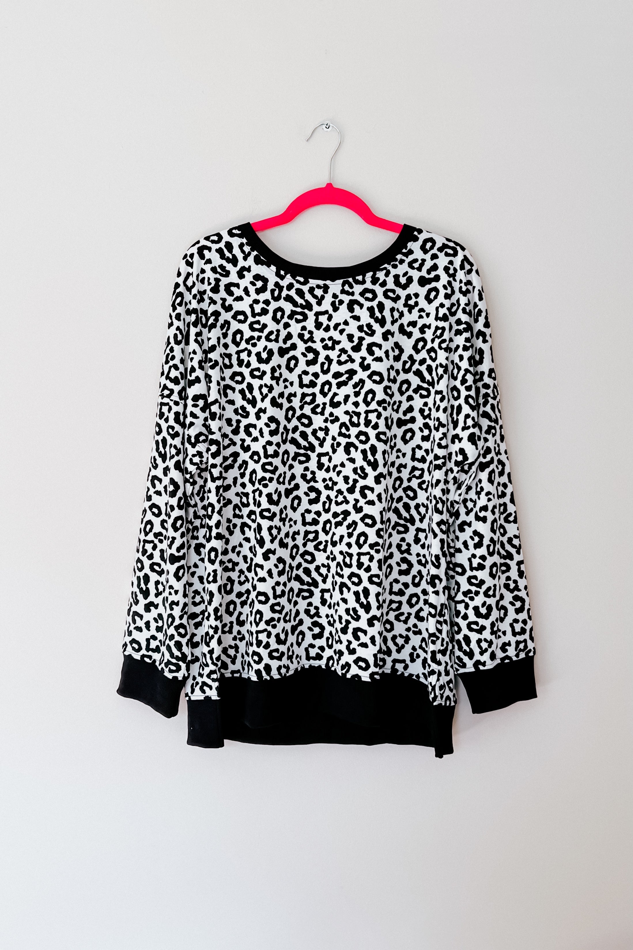 Cheetah print online crewneck