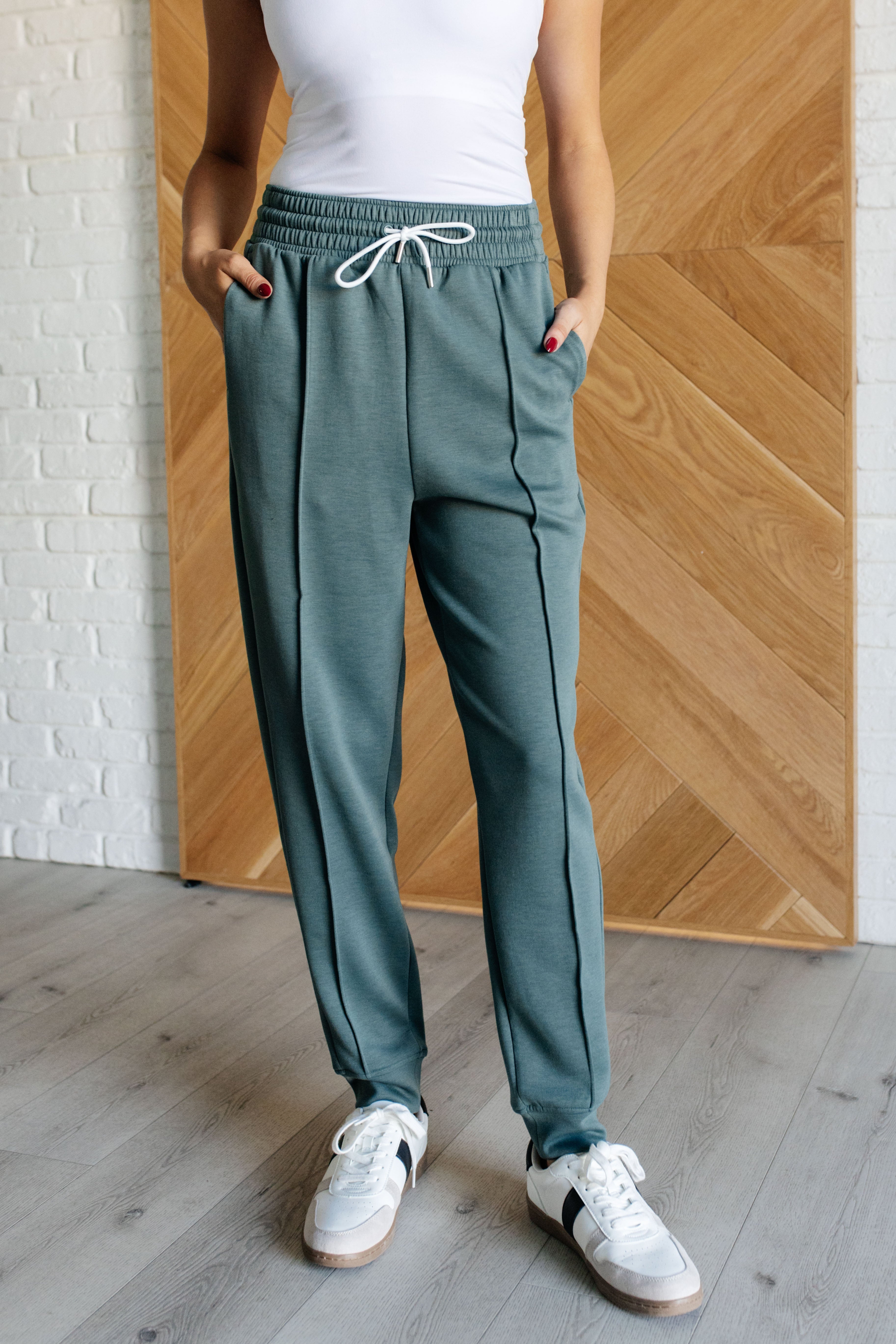 Center Seam Scuba Joggers • Ash Jade