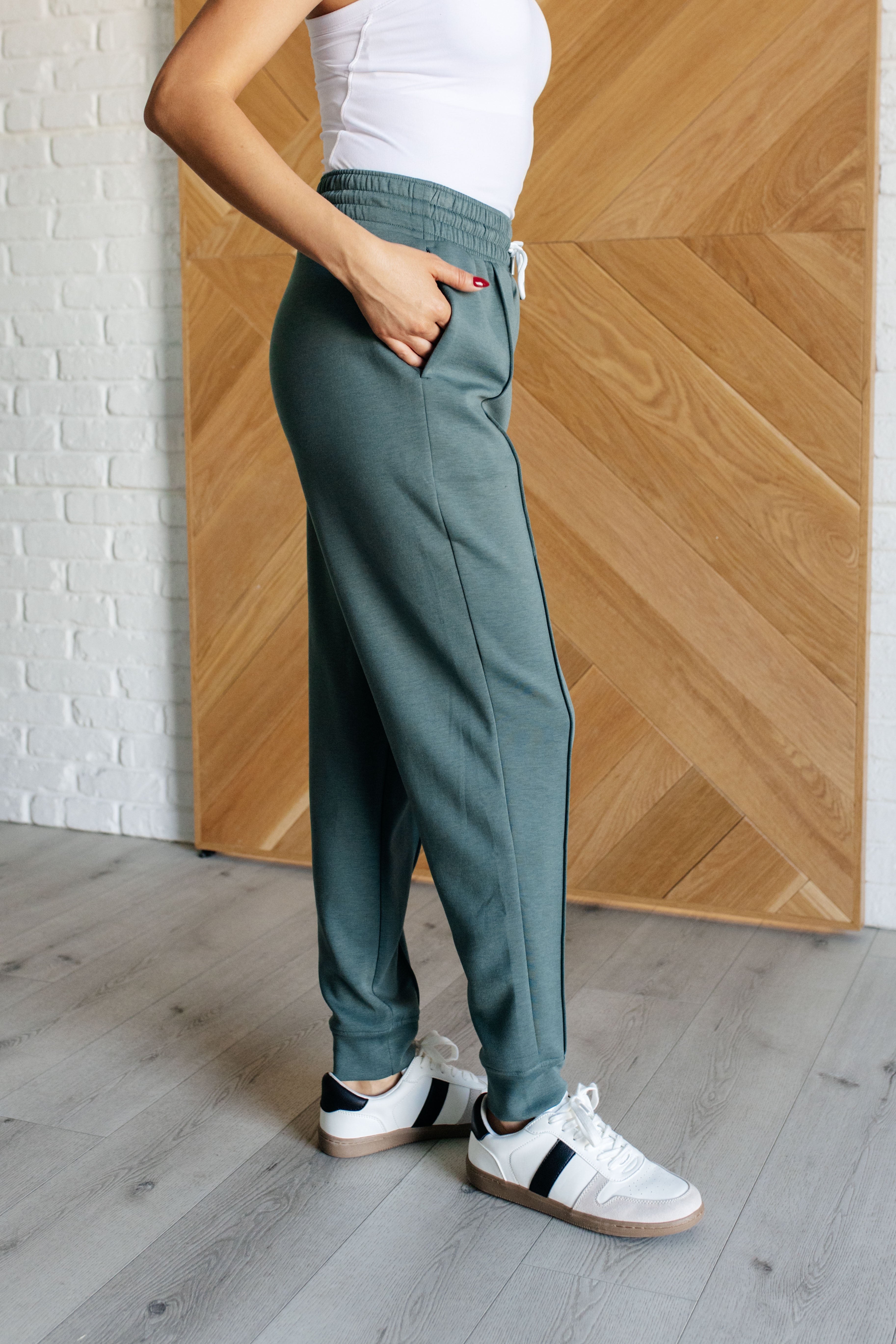 Center Seam Scuba Joggers • Ash Jade