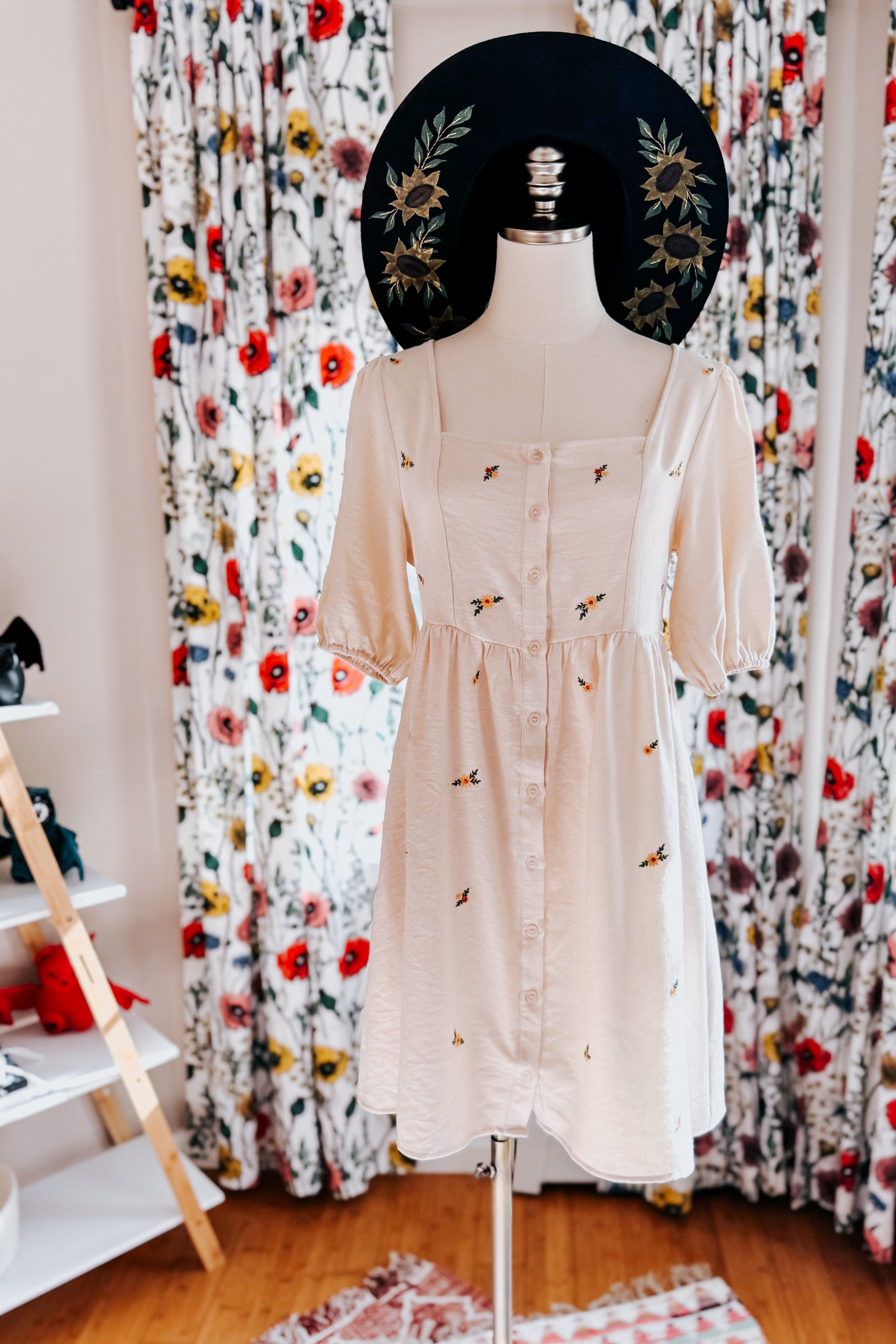 Dream a Little Dream Embroidered Dress