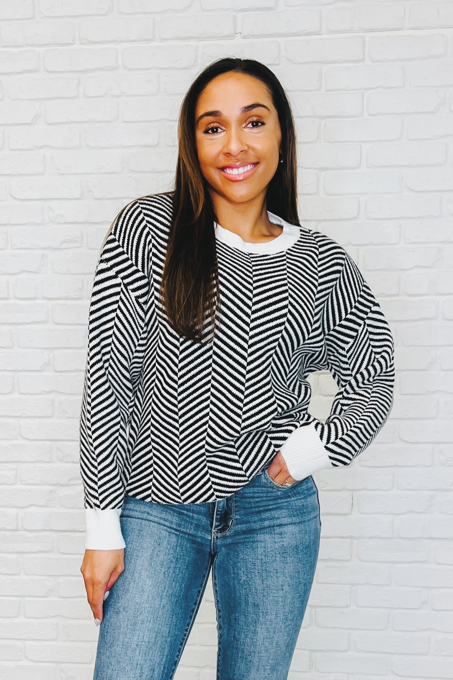 Super Secret Chevron Sweater