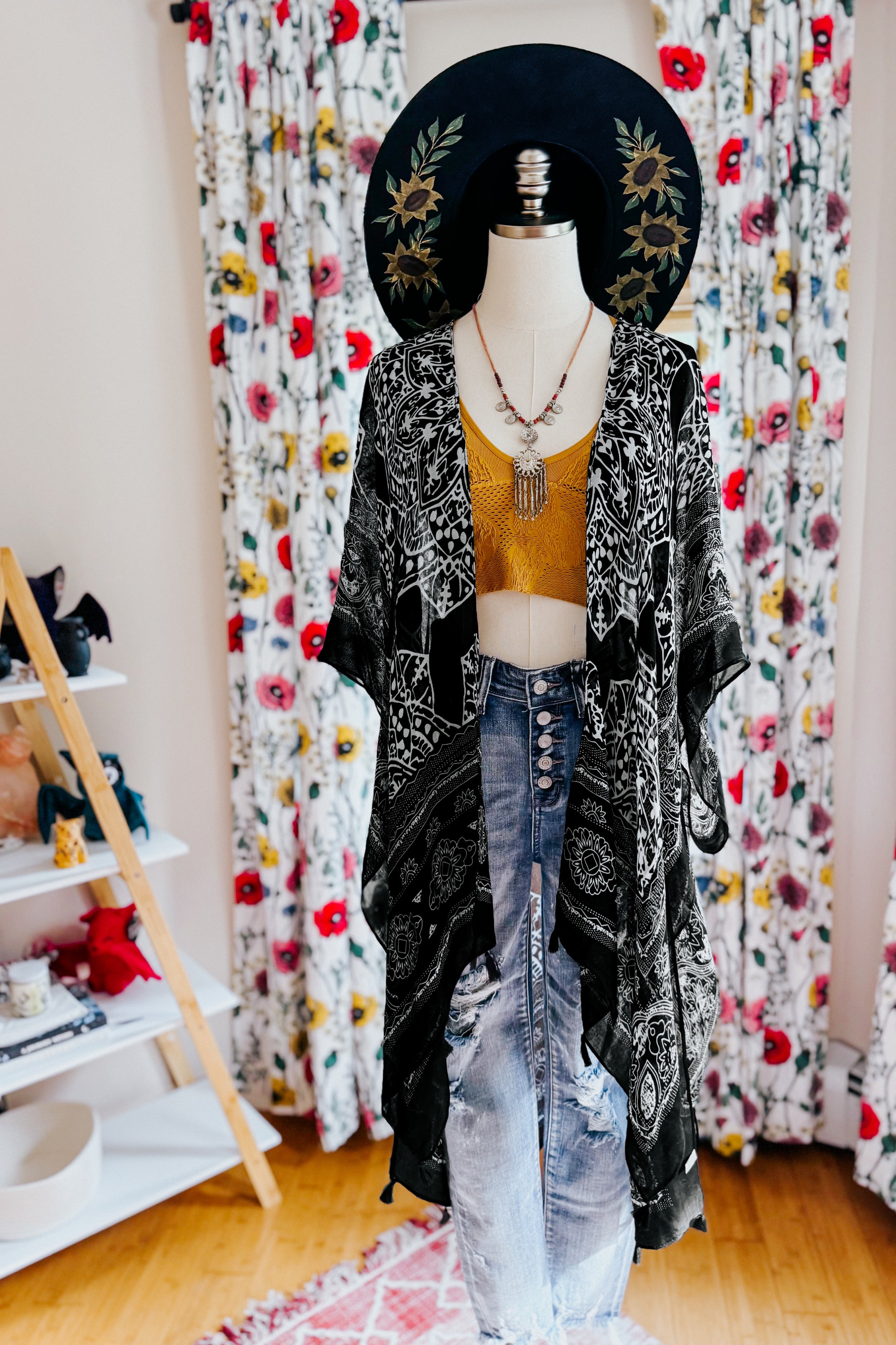 Took My Love Tassel Bohemian Layering Piece • Black