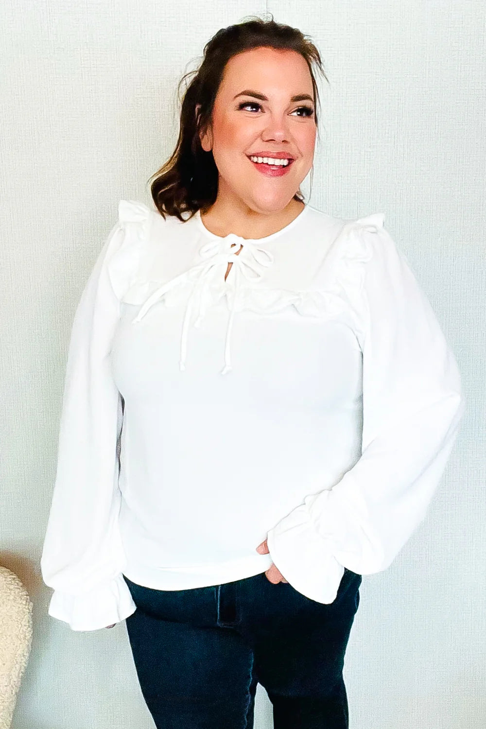 Me And You Bubble Sleeve Blouse