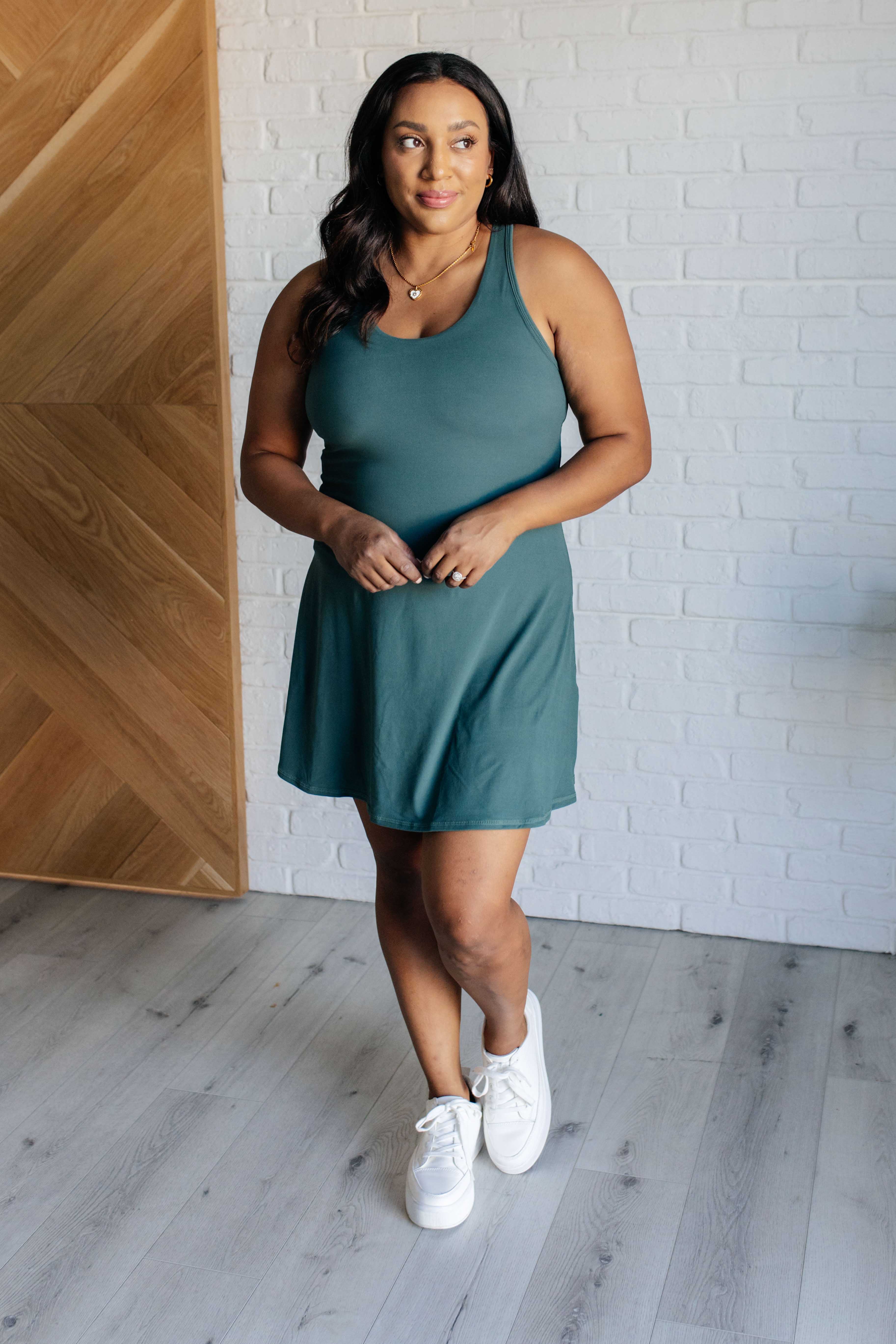 First Serve Dress • Everglade Green