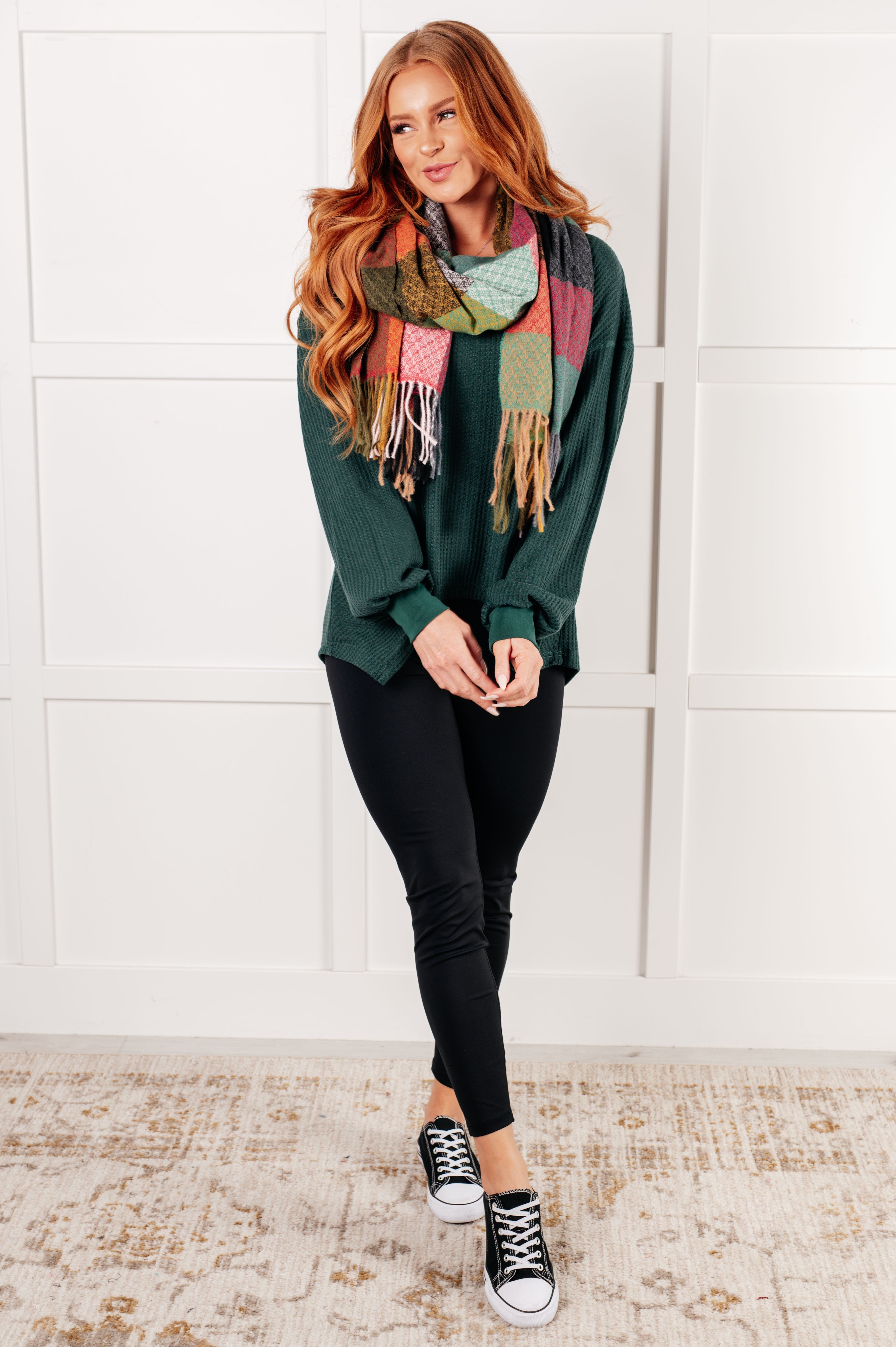 Good Things Are Coming V-Neck Top • Green