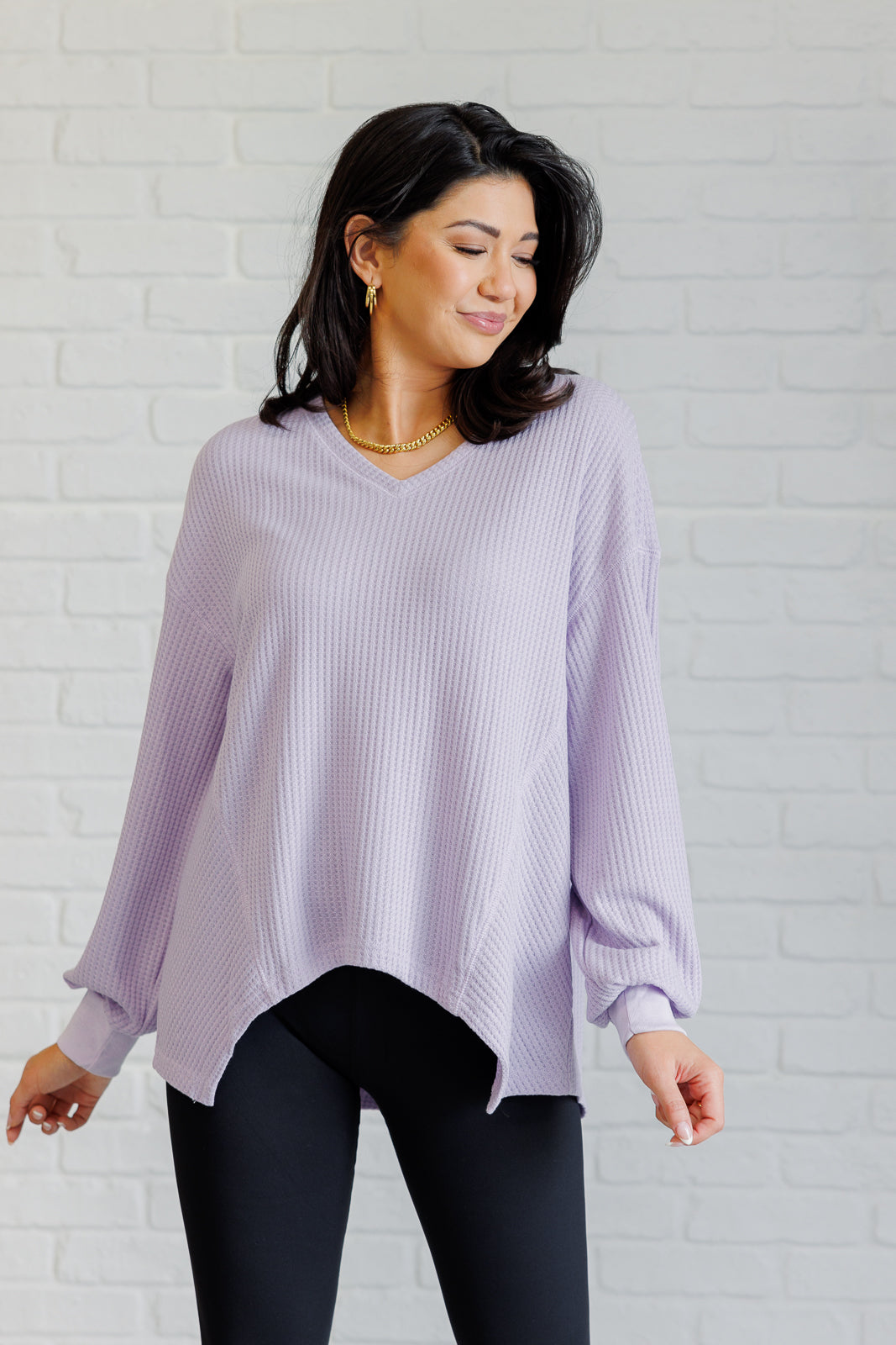 Good Things Are Coming V-Neck Top • Lavender