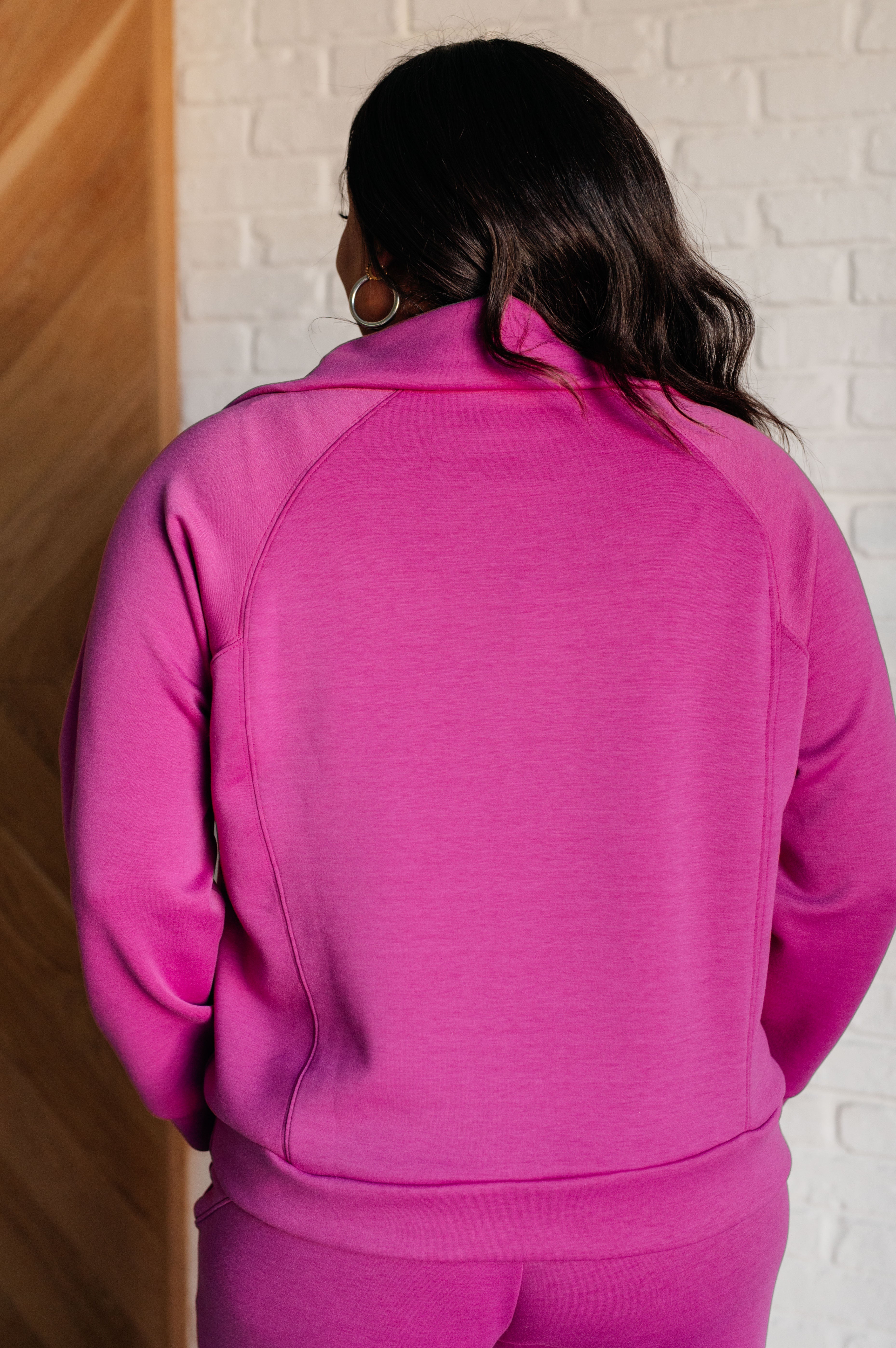 Hamptons Travel Half Zip Pullover • Magenta