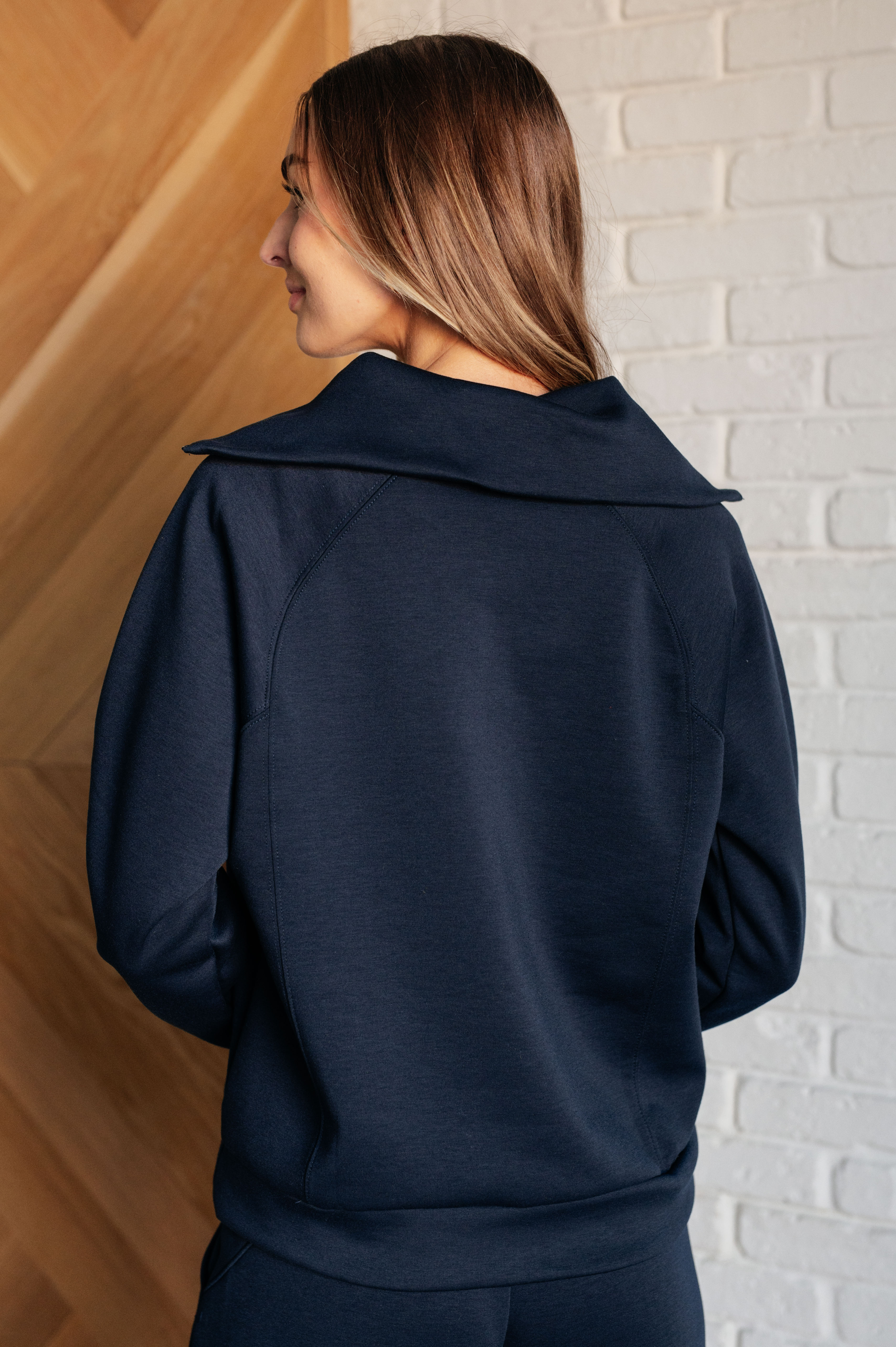 Hamptons Travel Half Zip Pullover • Navy