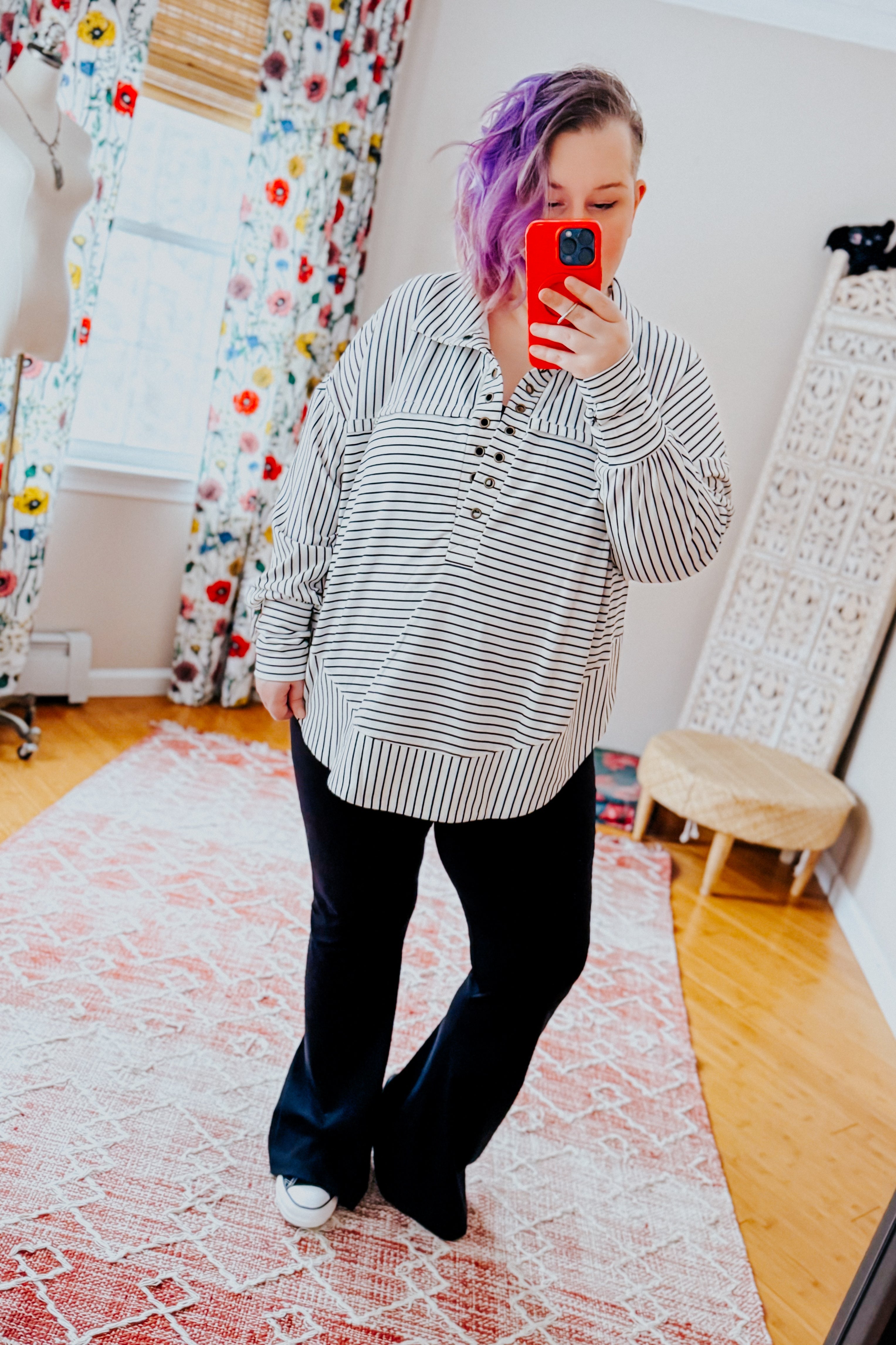 Striped Serendipity Pullover