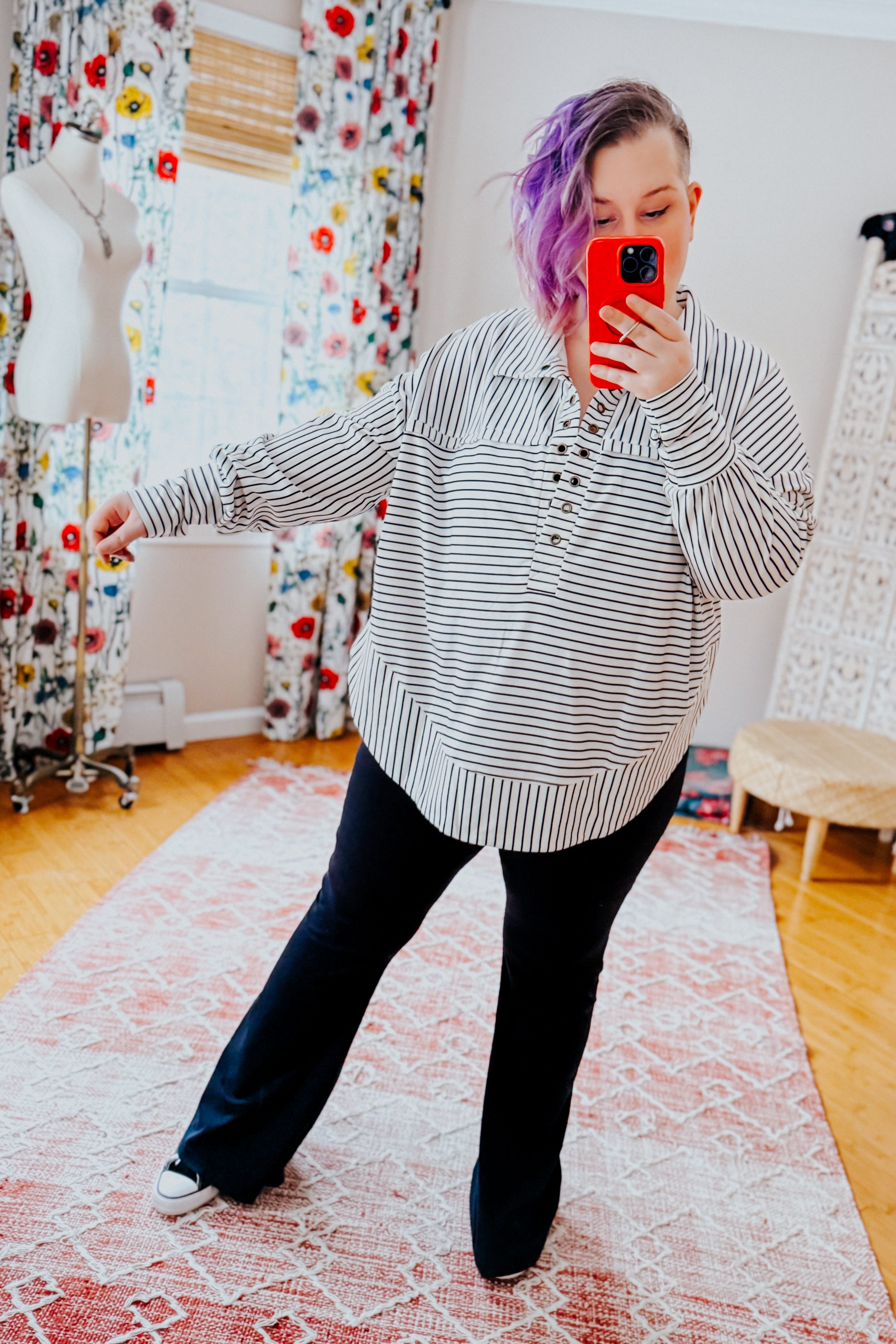 Striped Serendipity Pullover