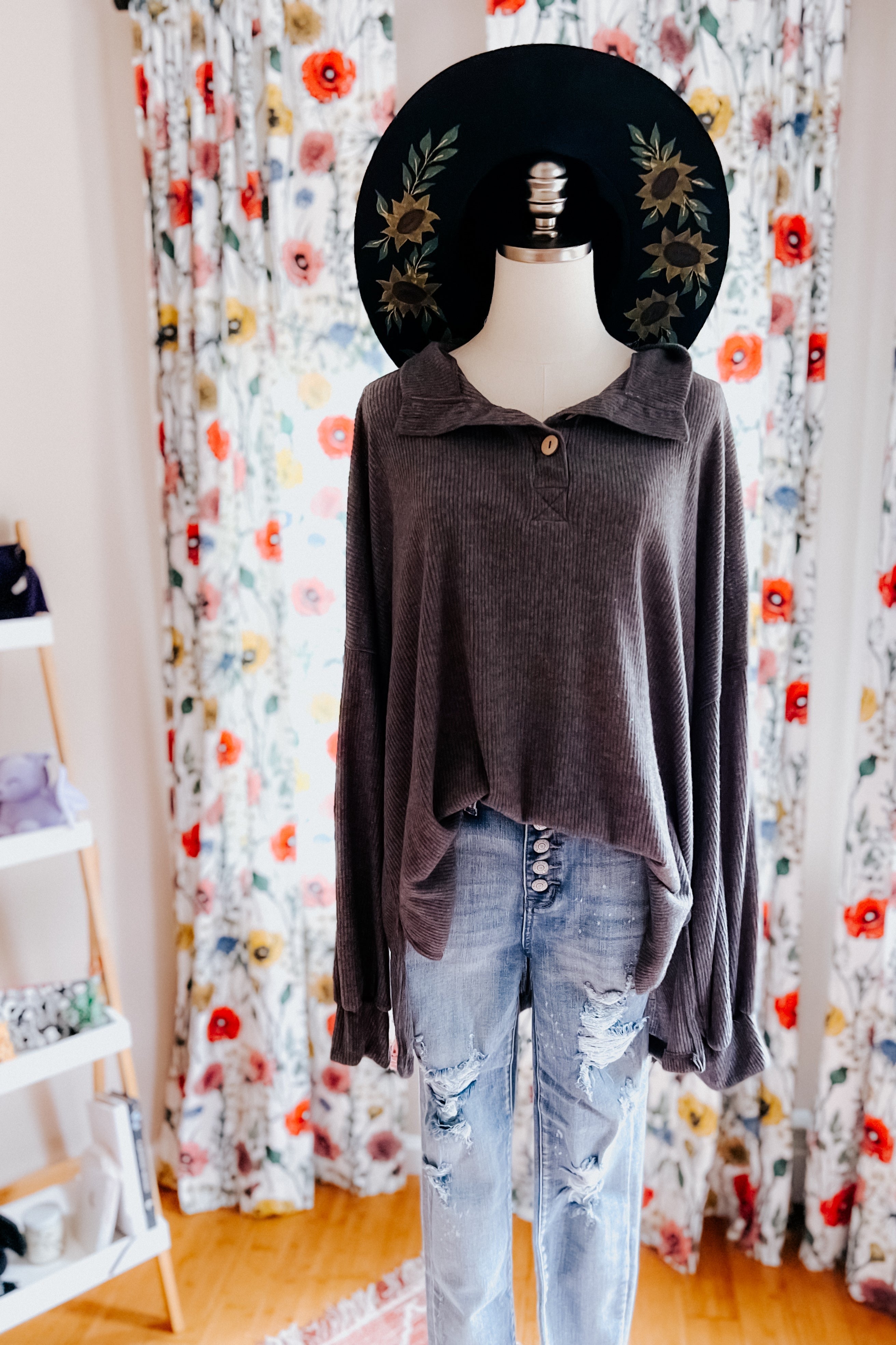 Cozy All Over Henley Top