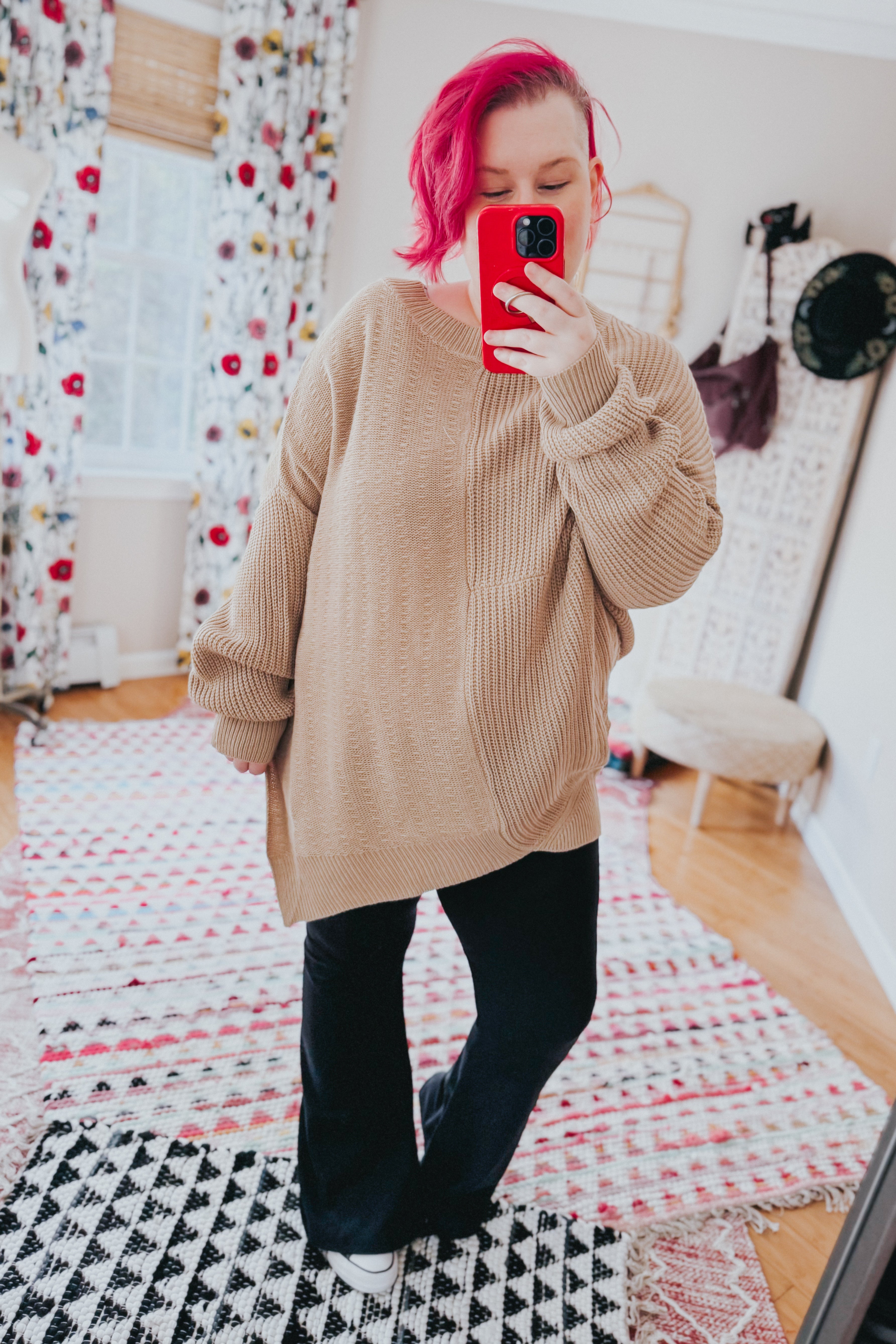 Suddenly Fine Asymmetrical Knit Sweater • Cream