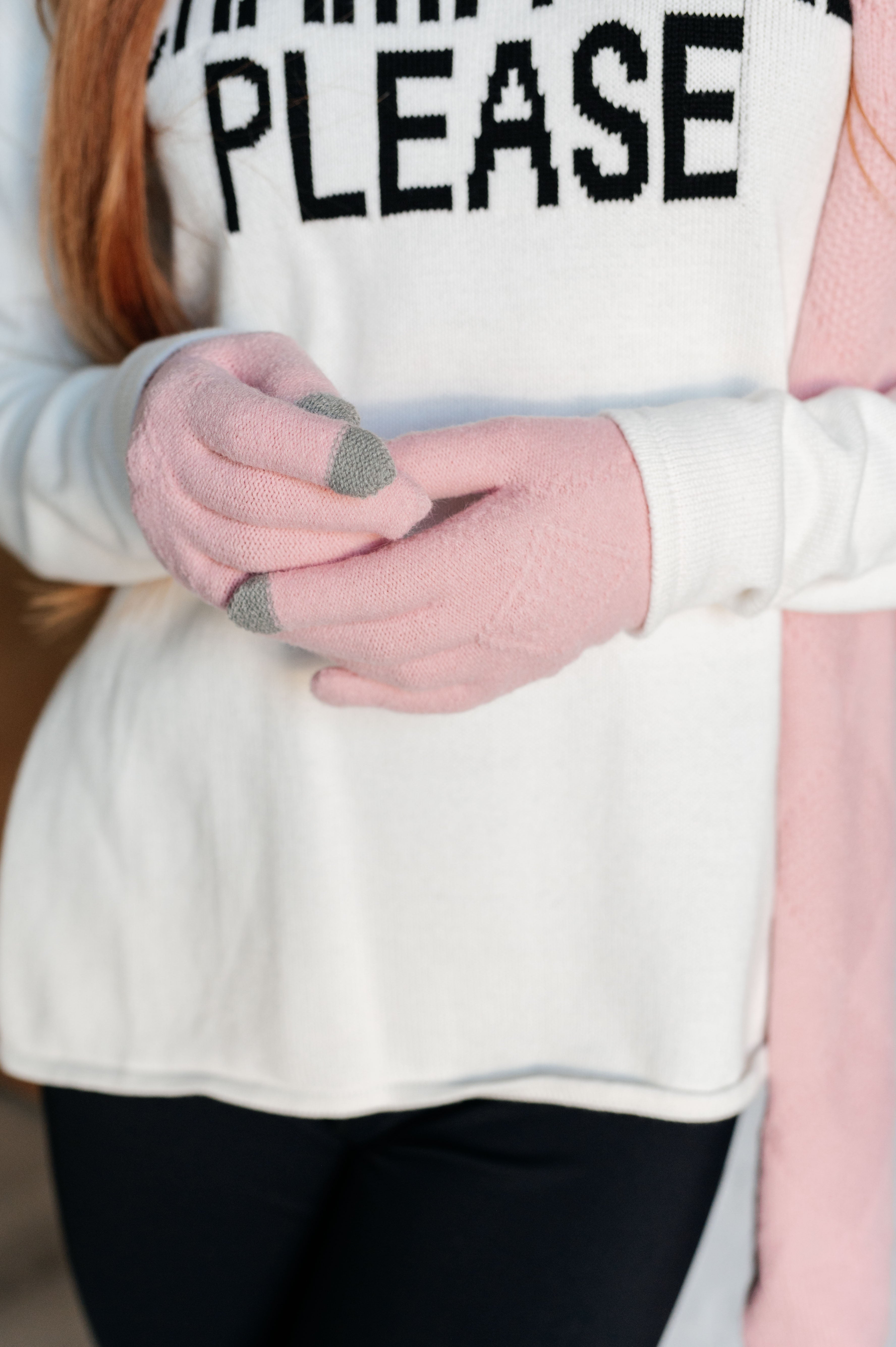 Jane Frost Beanie, Glove, and Scarf Set • Pink