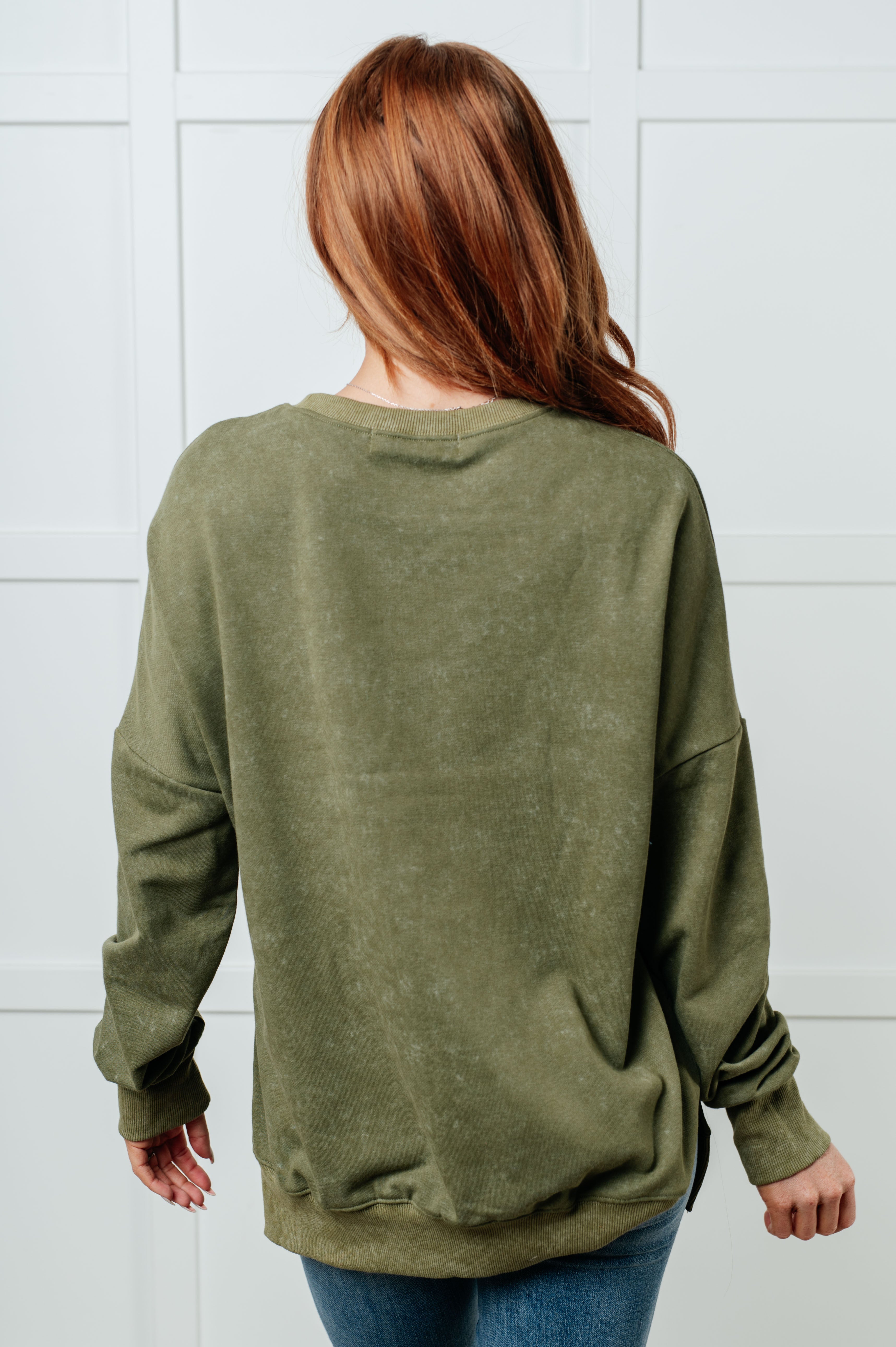 No Plain Jane Oversized Sweatshirt • Green