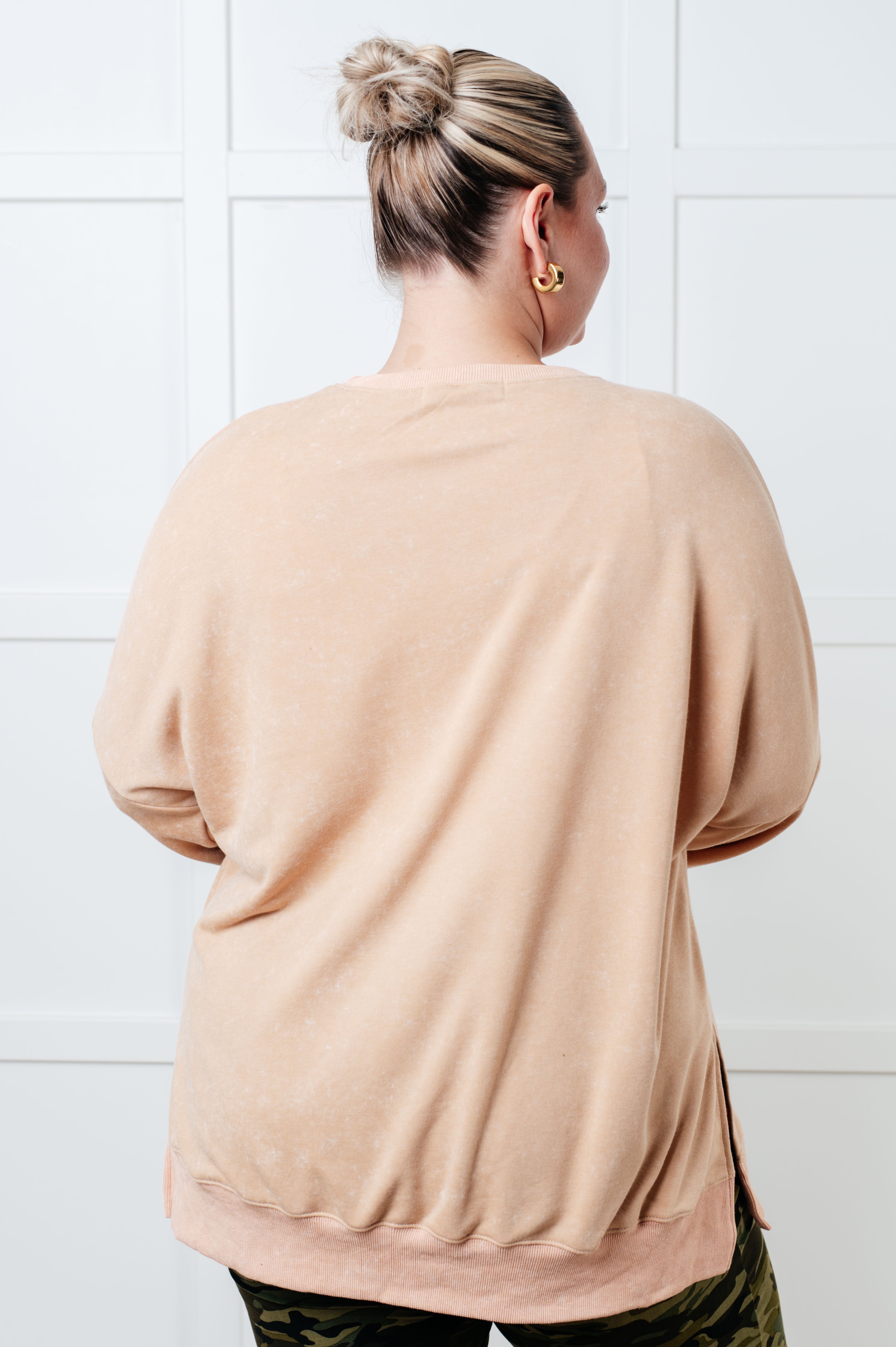 No Plain Jane Oversized Sweatshirt • Khaki