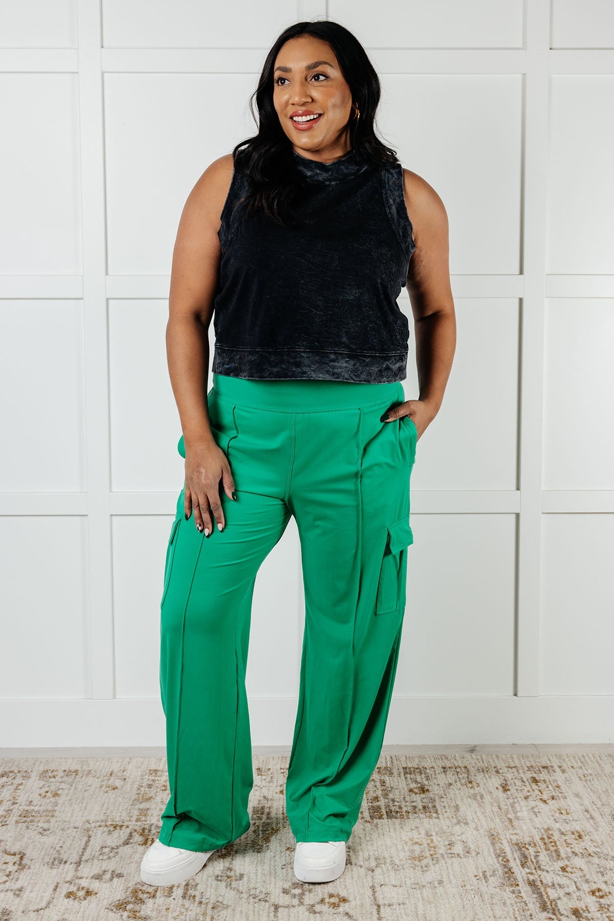 Race to Relax Cargo Pants • Emerald Green