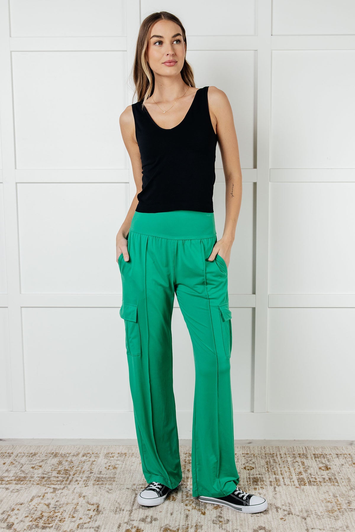 Race to Relax Cargo Pants • Emerald Green