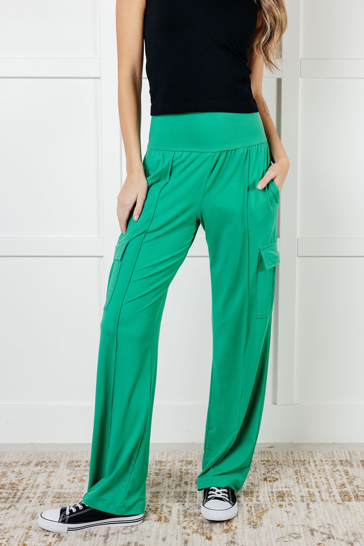 Race to Relax Cargo Pants • Emerald Green