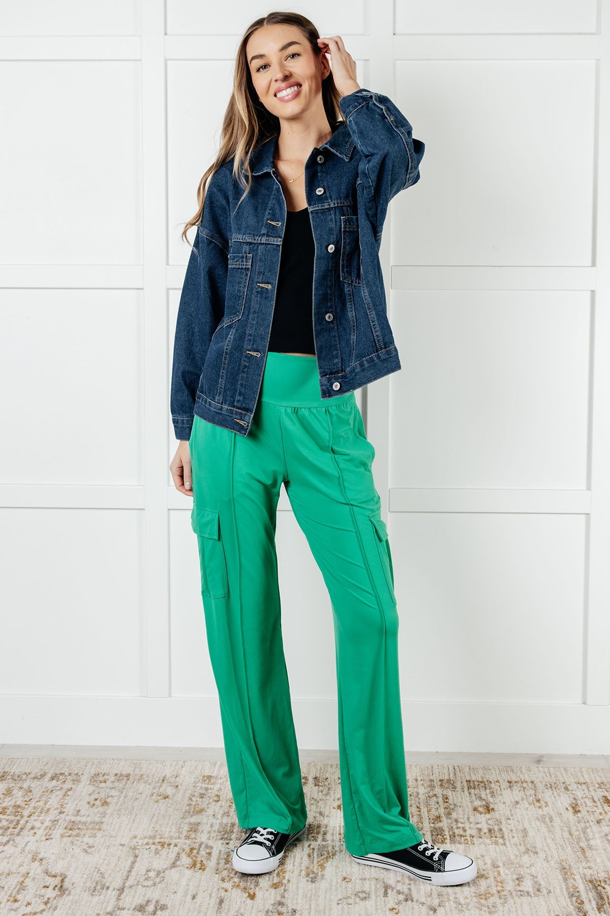 Race to Relax Cargo Pants • Emerald Green