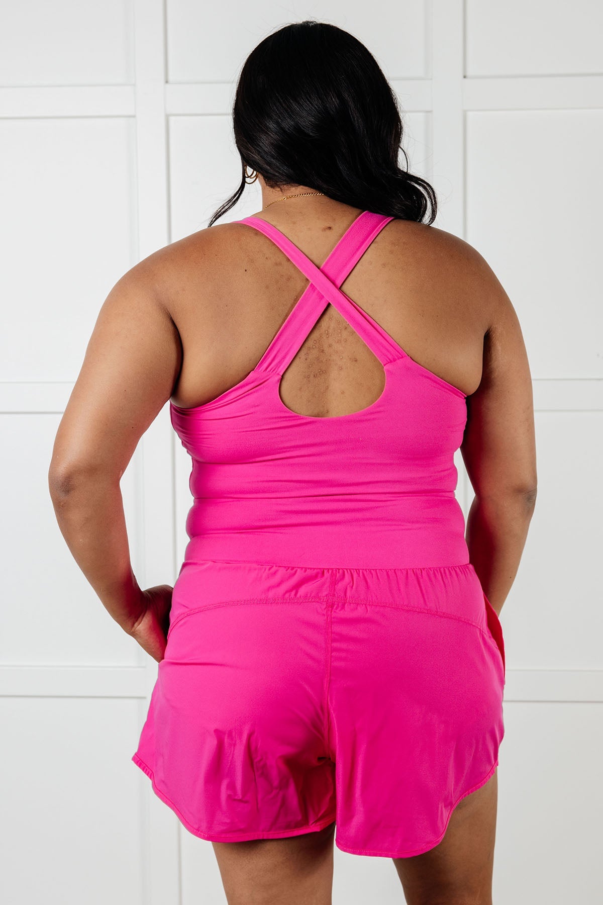 Raising Heart Rate Cutout Runsie • Sonic Pink