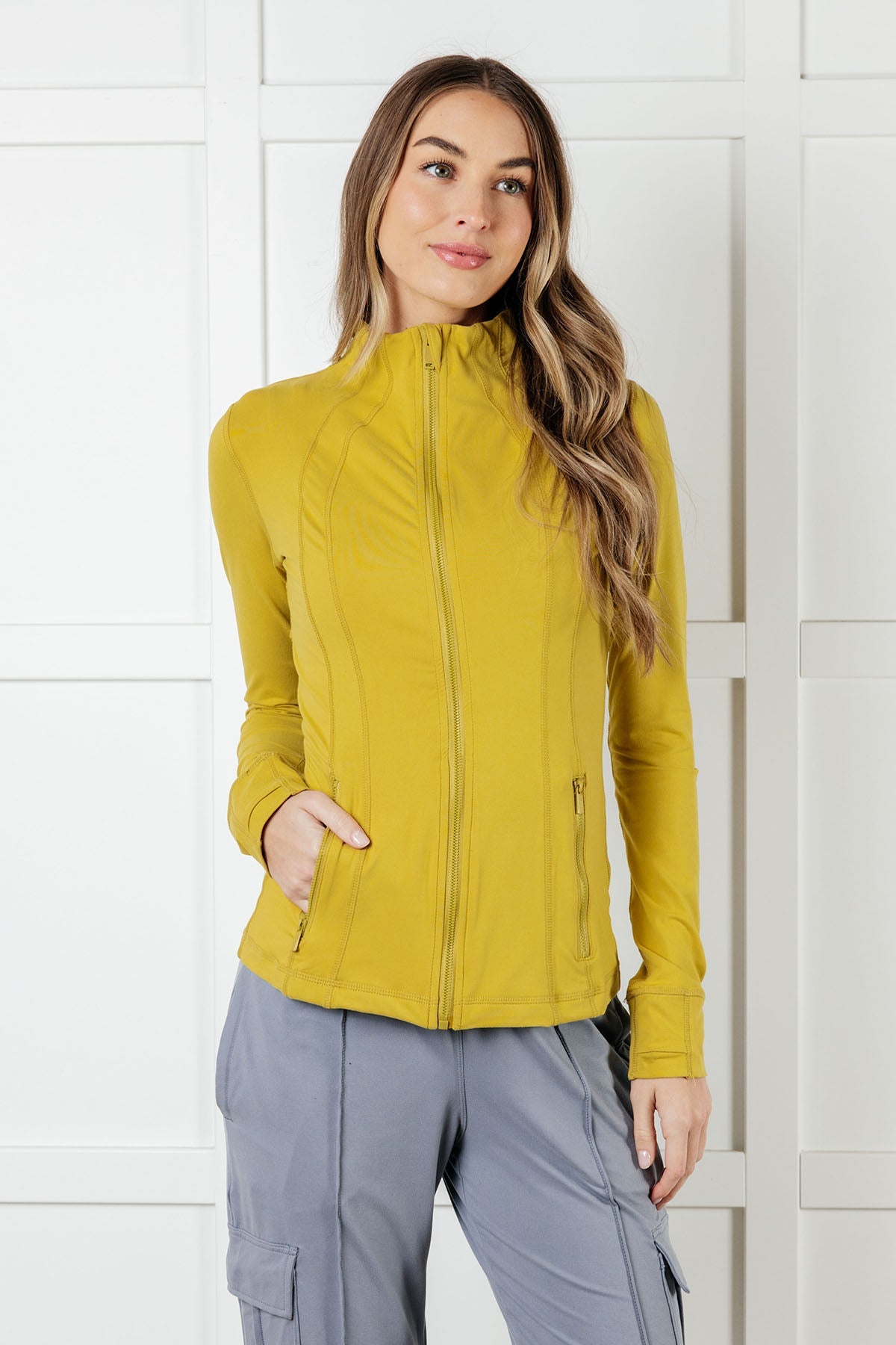 Staying Swift Activewear Jacket • Yellow Pear