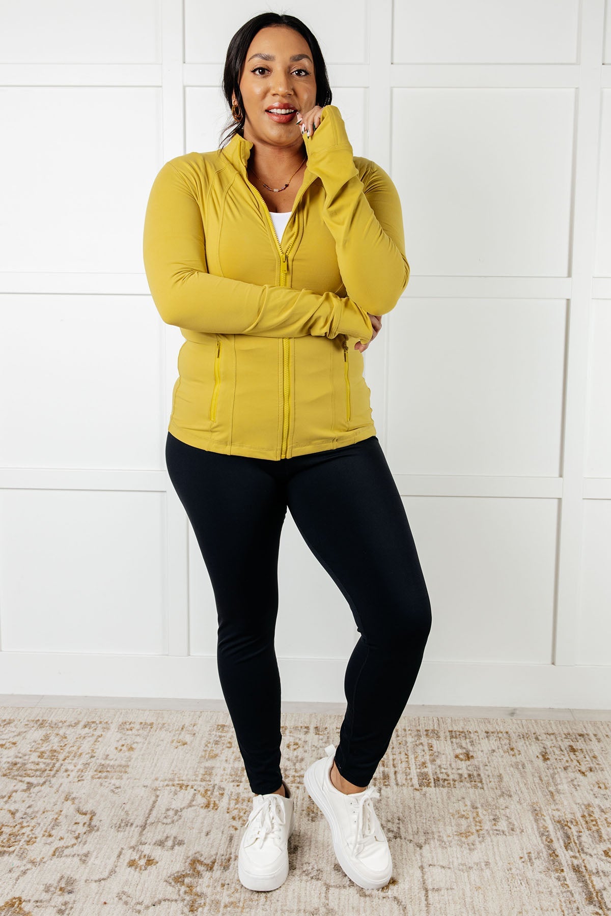 Staying Swift Activewear Jacket • Yellow Pear