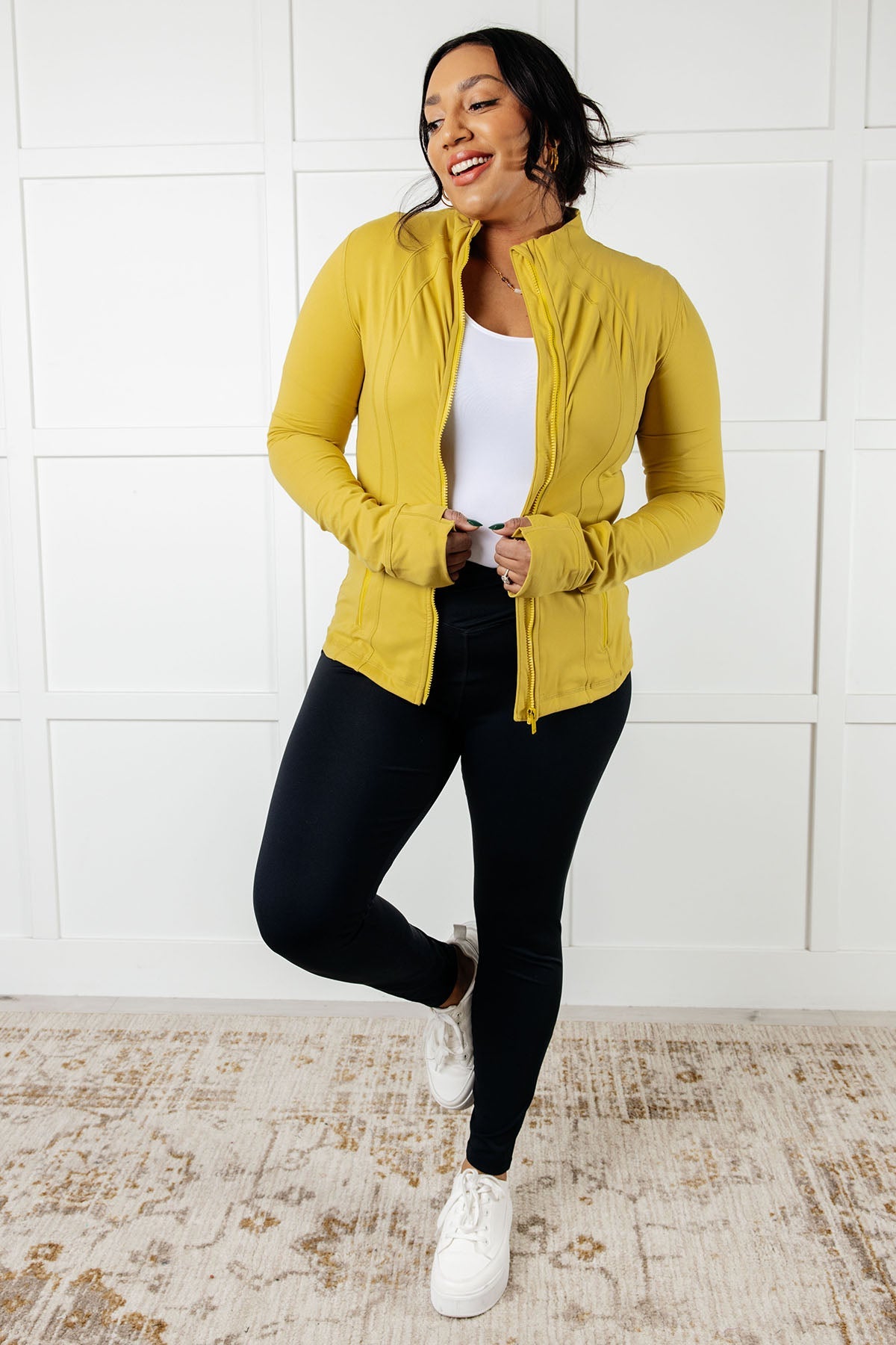 Staying Swift Activewear Jacket • Yellow Pear