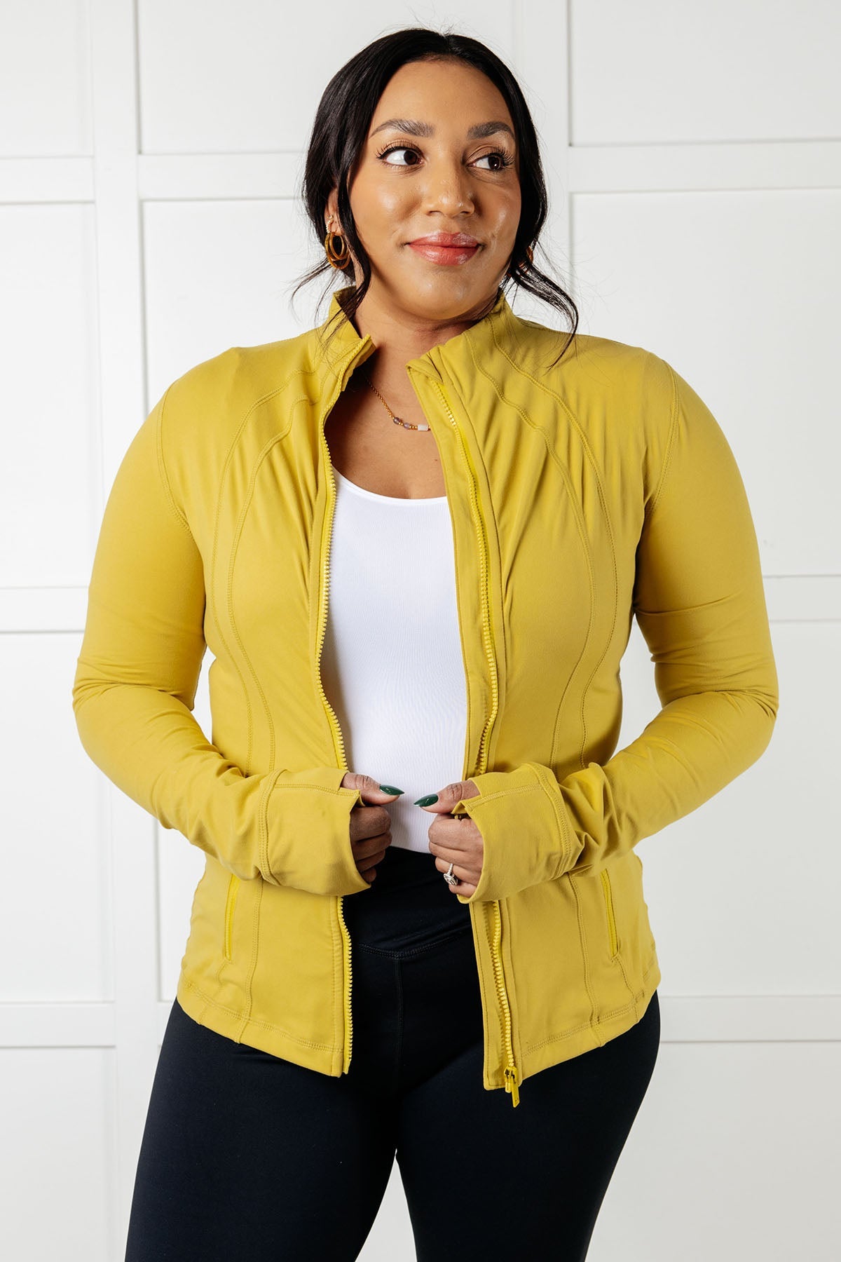 Staying Swift Activewear Jacket • Yellow Pear