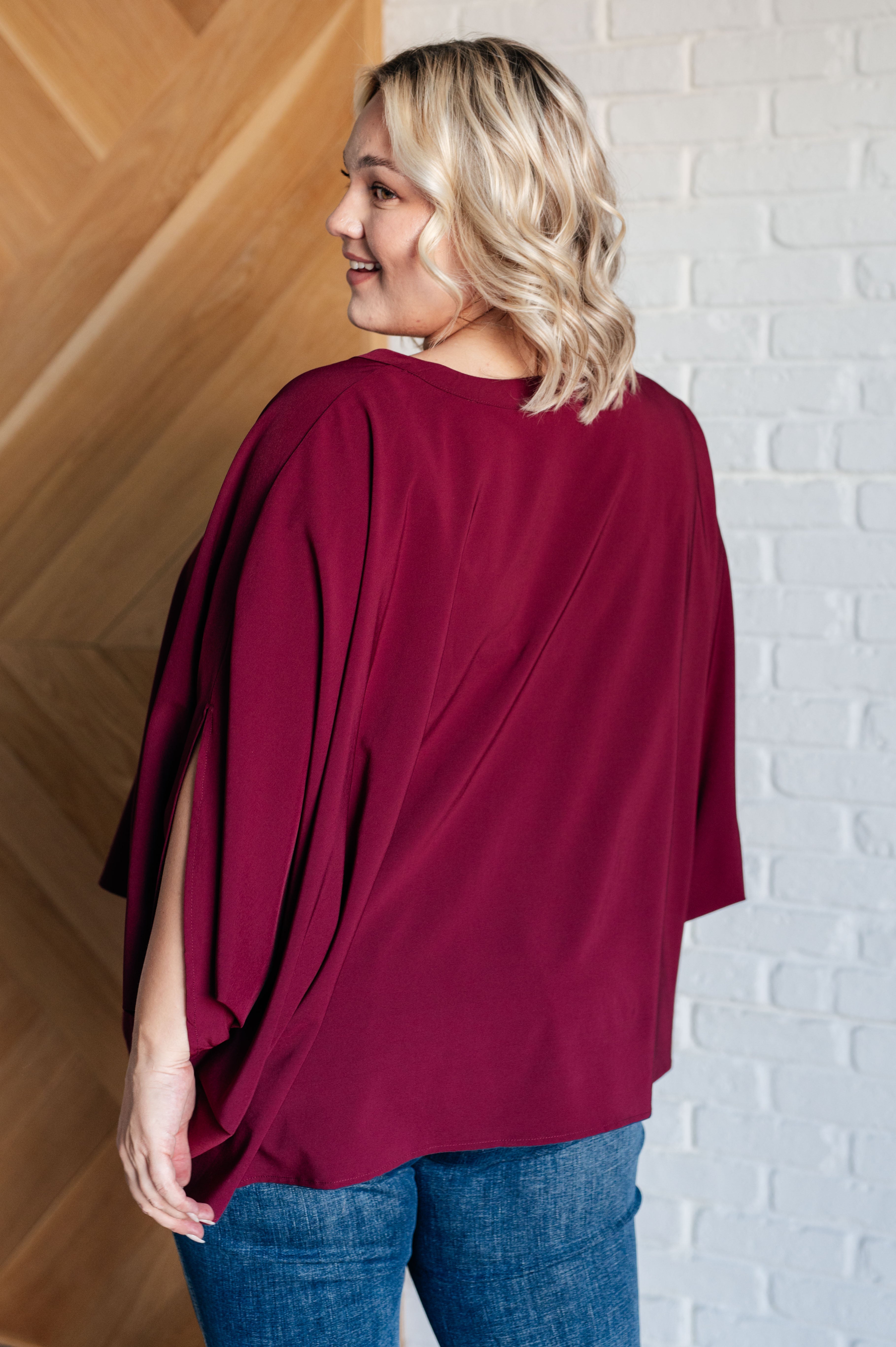 Universal Philosophy Blouse • Wine